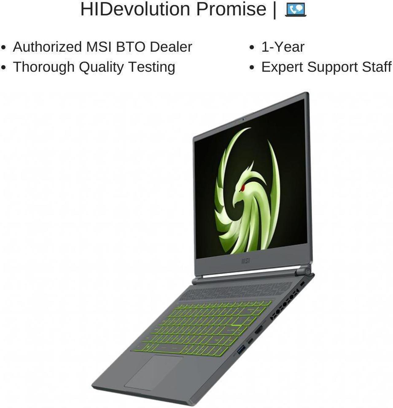 Alt view image 7 of 7 - HIDevolution MSI Delta 15 A5EFK 15.6" FHD 240Hz, 3.2 GHz Ryzen 7 5800H, RX 6700M, 64 GB 3200MHz RAM, 2 TB PCIe SSD