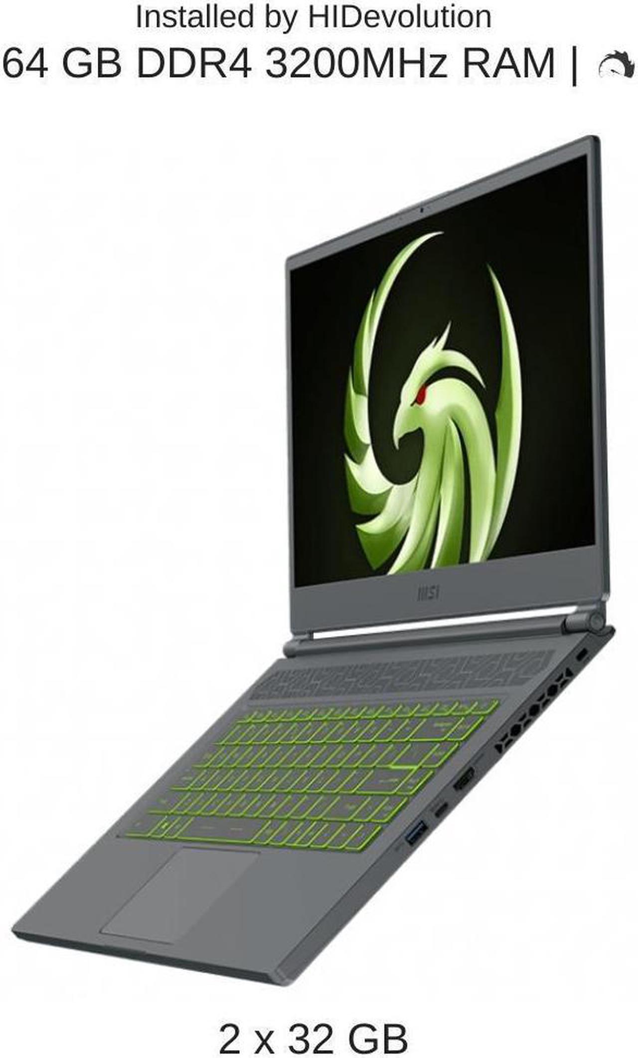 Alt view image 4 of 7 - HIDevolution MSI Delta 15 A5EFK 15.6" FHD 240Hz, 3.2 GHz Ryzen 7 5800H, RX 6700M, 64 GB 3200MHz RAM, 2 TB PCIe SSD