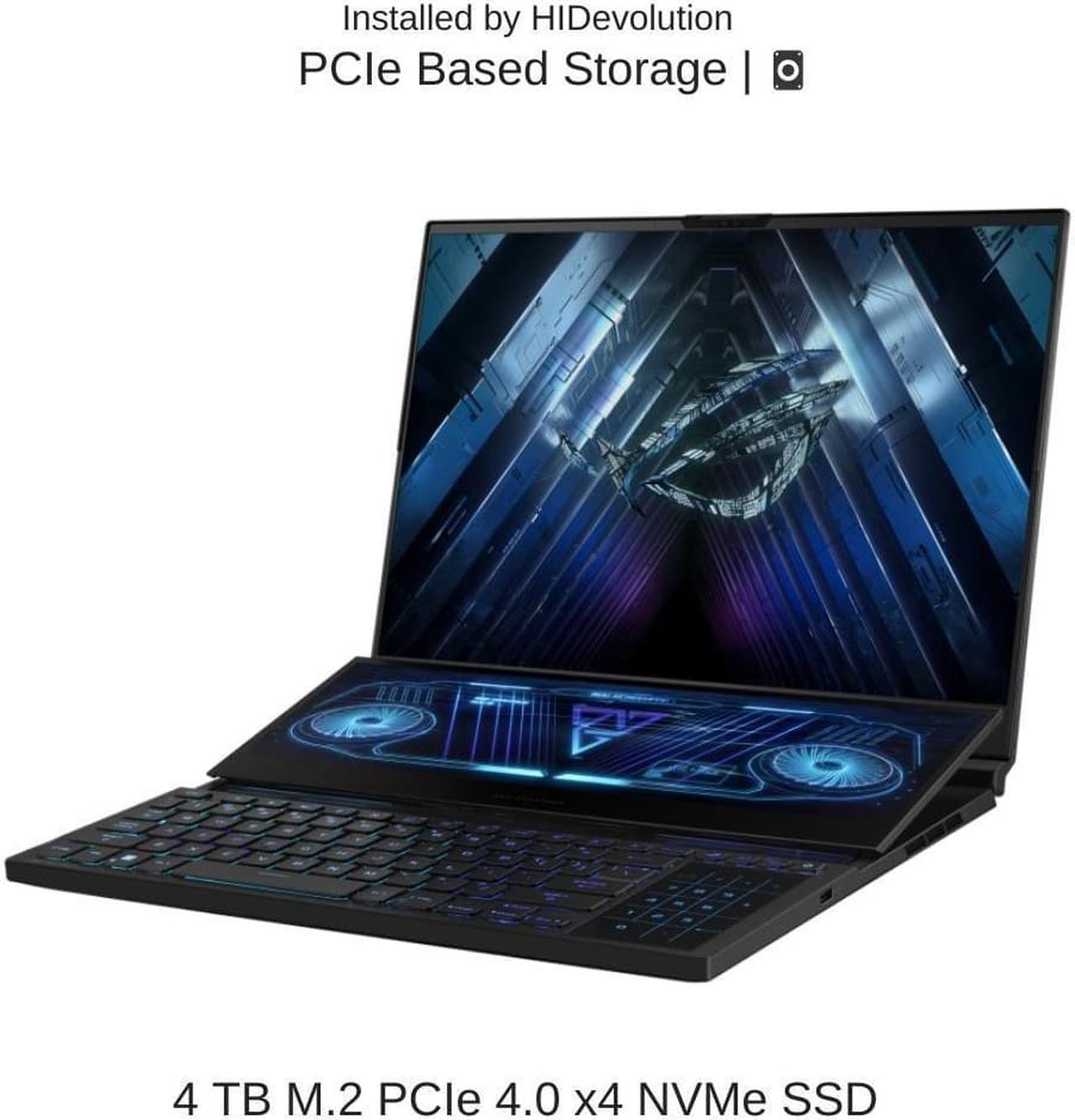 Alt view image 5 of 7 - ASUS ROG Zephyrus Duo 16 GX650PZ 16" WQXGA 240Hz, 2.5 GHz Ryzen 9 7945HX, RTX 4080, 64 GB DDR5 RAM, 4 TB PCIe SSD, Windows 11 Pro