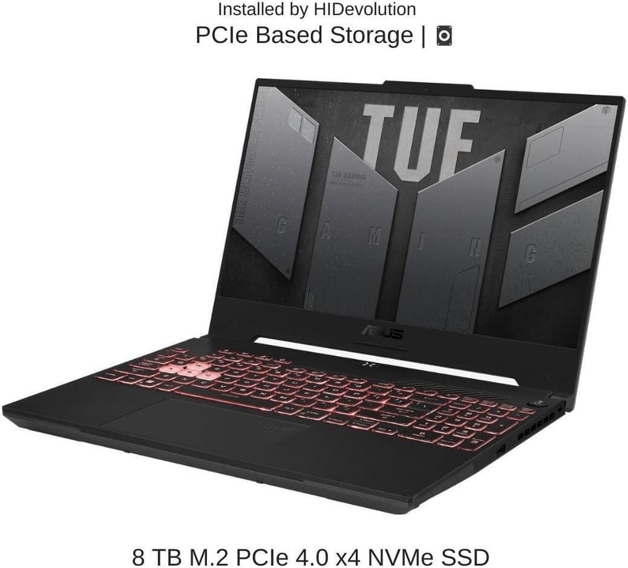 Alt view image 5 of 7 - ASUS TUF Gaming A15 FA507NU 15.6" FHD 144Hz, 3.2 GHz Ryzen 7 7735HS, RTX 4050, 16 GB DDR5 RAM, 8 TB PCIe SSD, Windows 11 Home