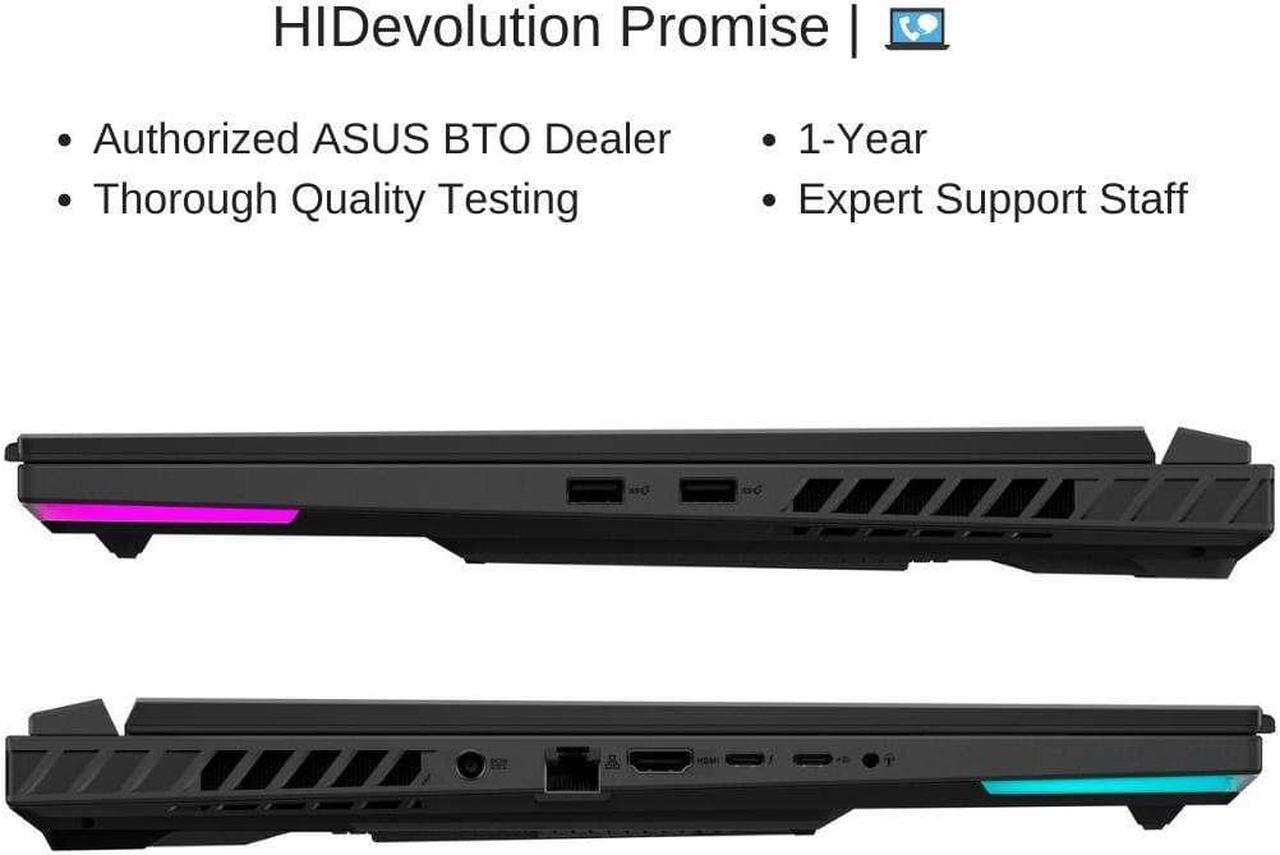 Alt view image 7 of 7 - ASUS ROG Strix G18 G814JI 18" QHD+ 240Hz, 2.2 GHz i9-13980HX, RTX 4070, 64 GB DDR5 RAM, 4 TB PCIe SSD, Windows 11 Pro