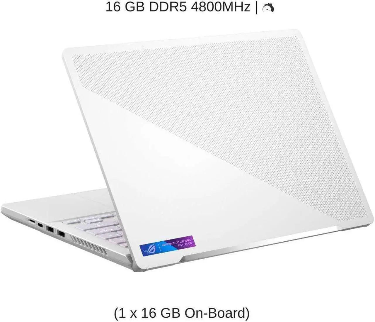 Alt view image 4 of 7 - ASUS ROG Zephyrus G14 GA402XV 14" WQXGA 165Hz, 4.0 GHz Ryzen 9 7940HS, RTX 4060, 16 GB DDR5 RAM, 512 GB PCIe SSD, Windows 11 Home