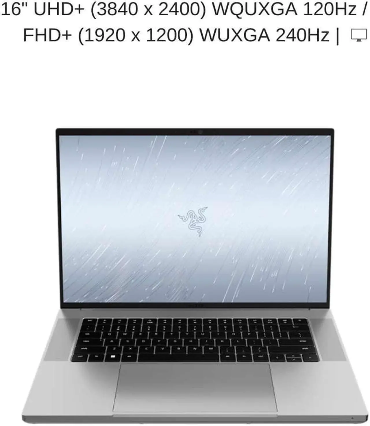 Alt view image 5 of 7 - Razer Blade 16 Mercury White, 16" Dual UHD+ 120Hz / FHD+ 240Hz, 2.2 GHz i9-13950HX, RTX 4080, 32 GB DDR5 RAM, 1 TB PCIe SSD, Windows 11 Home