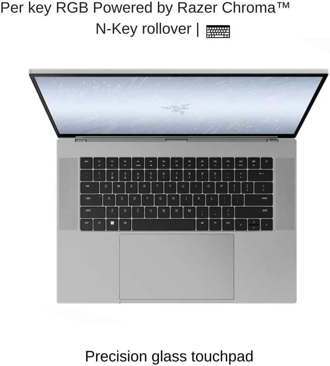 Alt view image 6 of 7 - Razer Blade 16 Mercury White, 16" Dual UHD+ 120Hz / FHD+ 240Hz, 2.2 GHz i9-13950HX, RTX 4080, 32 GB DDR5 RAM, 1 TB PCIe SSD, Windows 11 Home