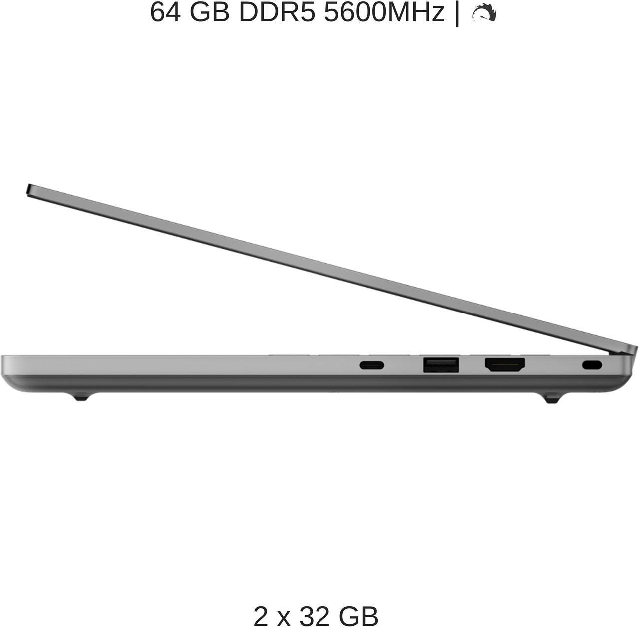 Alt view image 3 of 7 - Razer Blade 14 Mercury White, 14" QHD+ 240Hz, 4.0 GHz Ryzen 9 7940HS, RTX 4070, 64 GB DDR5 RAM, 8 TB PCIe SSD, Windows 11 Pro
