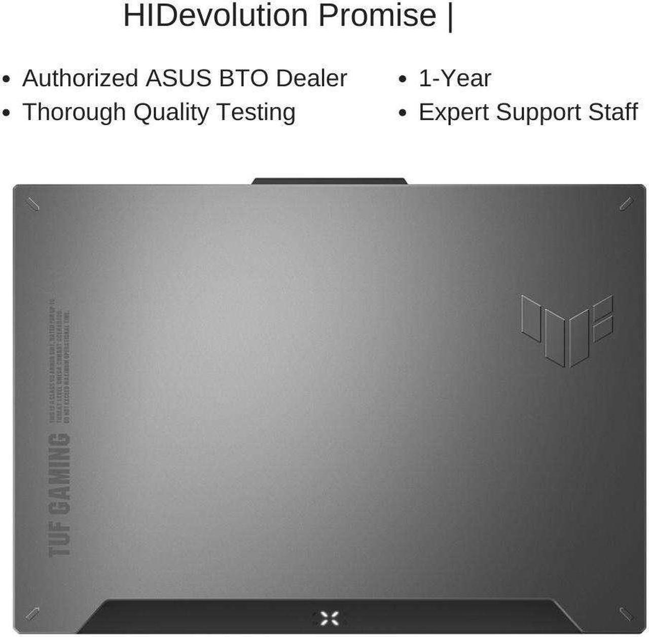 Alt view image 7 of 7 - ASUS TUF Gaming F15 FX507ZC 15.6" FHD 144Hz, 1.8 GHz i5-12500H, RTX 3050, 16 GB DDR4 RAM, 512 GB PCIe SSD, Windows 11 Home