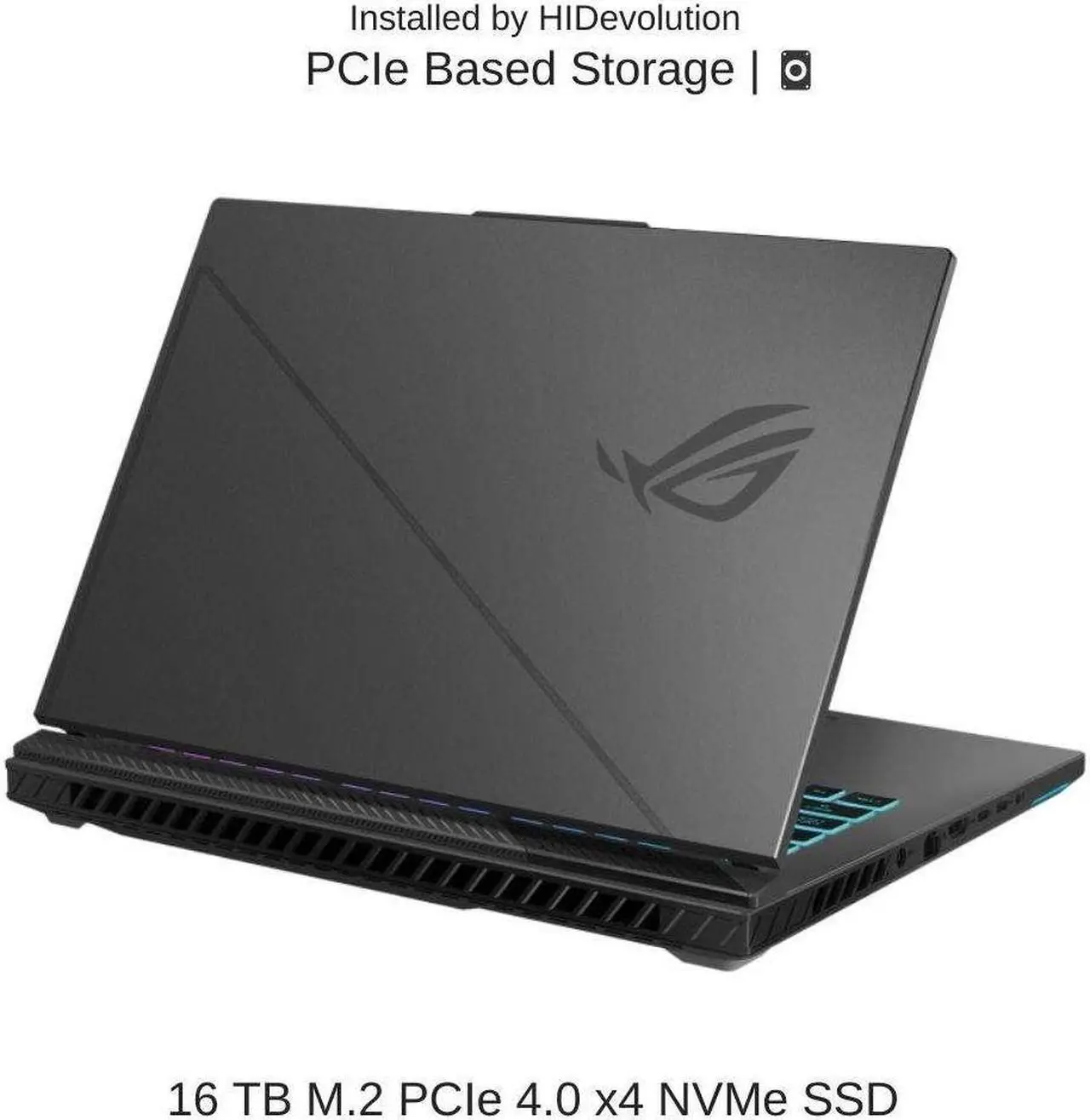Alt view image 4 of 5 - [2023] HIDevolution ASUS ROG Strix G16 G614JV 16" WUXGA 165Hz, 1.9 GHz i7-13650HX, RTX 4060, 32 GB DDR5 RAM, 16 TB PCIe SSD, Windows 11 Home
