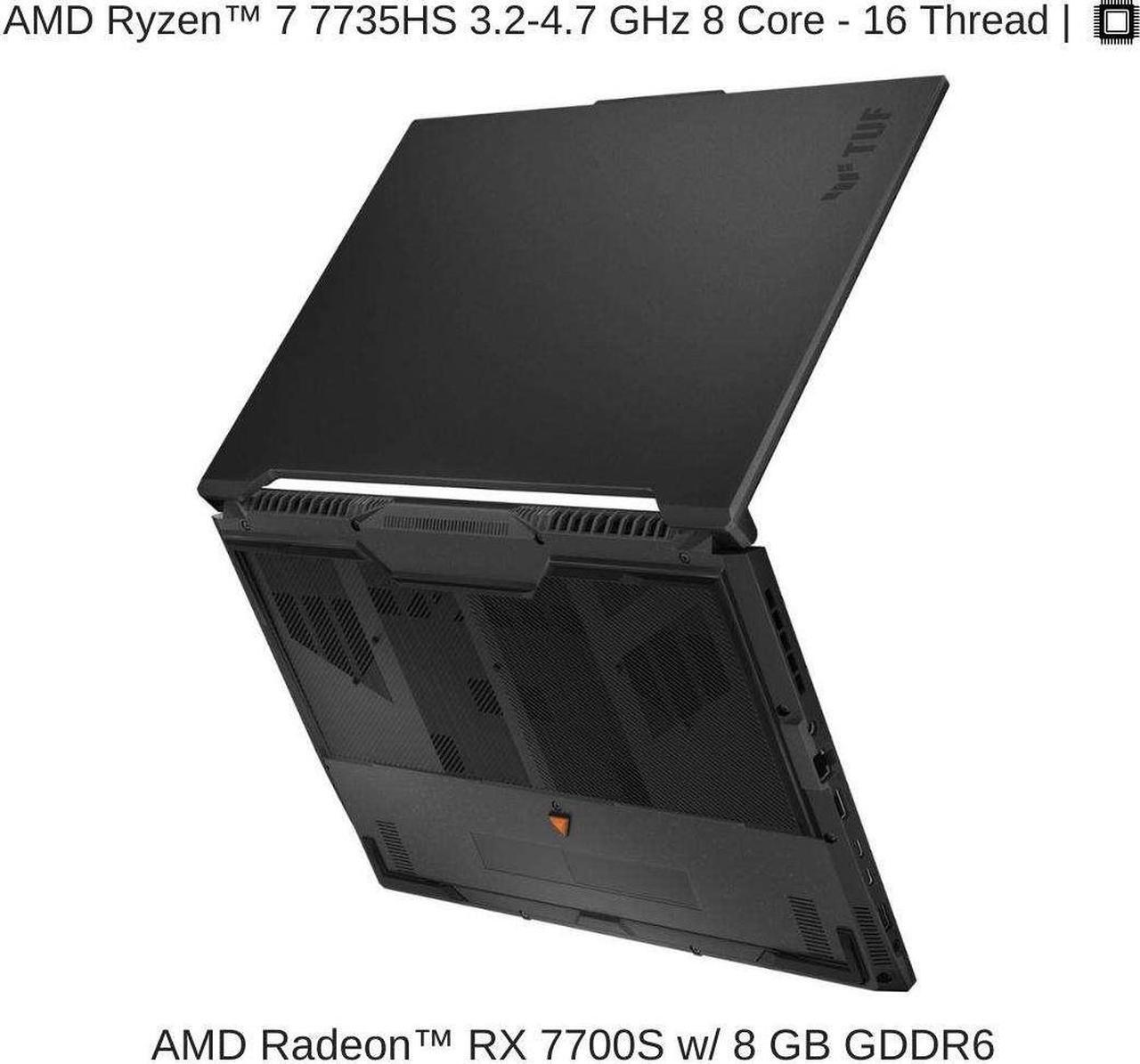 Alt view image 3 of 7 - ASUS TUF Gaming A16 Advantage Edition FA617NT 16" FHD+ 165Hz, 3.2 GHz Ryzen 7 7735HS, RX 7700S, 16 GB DDR5 RAM, 1 TB PCIe SSD, Windows 11 Home
