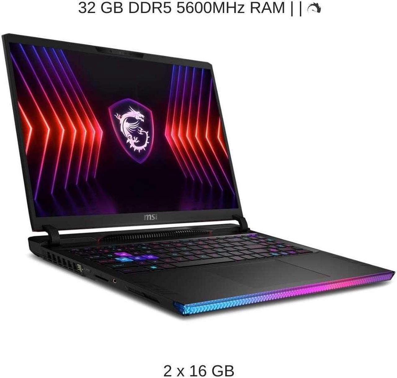 Alt view image 4 of 7 - [2024] HIDevolution MSI Raider GE68HX 14VGG 16" UHD+ 120Hz, 1.6 GHz i9-14900HX, RTX 4070, 32 GB DDR5 RAM, 2 TB PCIe SSD, Windows 11 Home