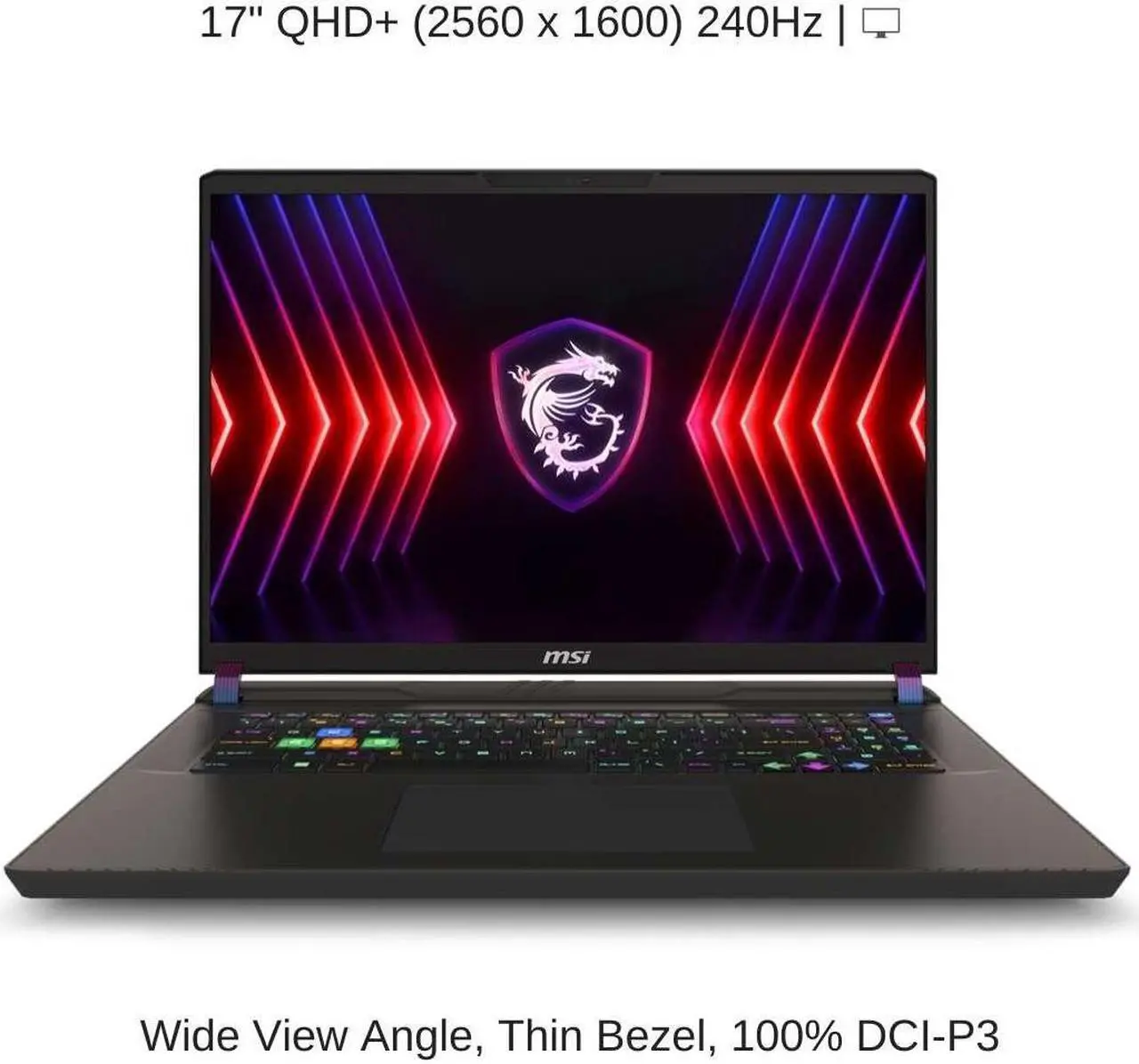 Alt view image 6 of 7 - [2024] HIDevolution MSI Vector 17 HX A14VIG 17" QHD+ 240Hz, 1.6 GHz i9-14900HX, RTX 4090, 64 GB DDR5 RAM, 2 TB PCIe SSD, Windows 11 Pro