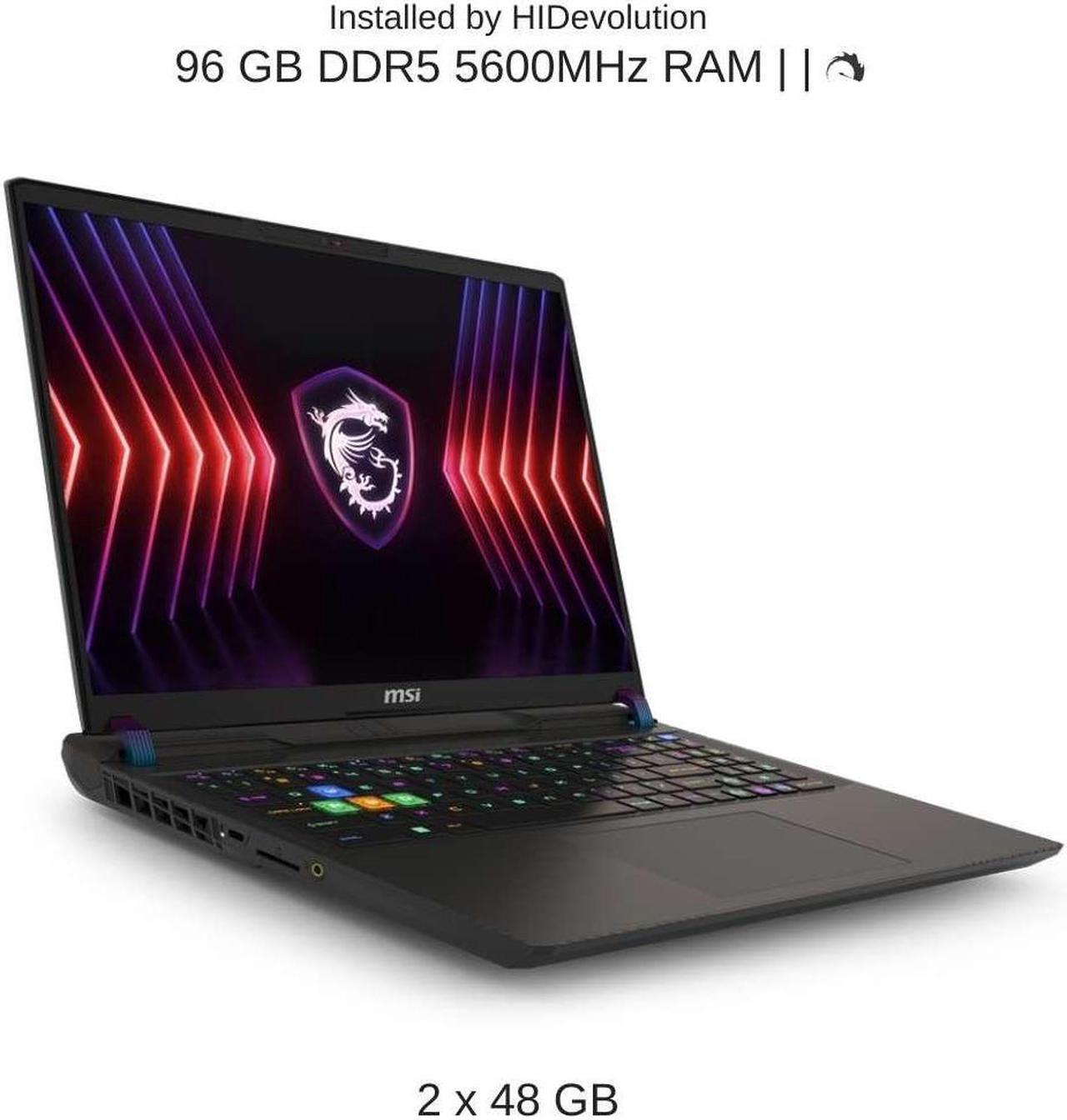Alt view image 4 of 7 - [2024] HIDevolution MSI Vector 16 HX A14VFG 16" QHD+ 240Hz, 1.6 GHz i9-14900HX, RTX 4060, 96 GB DDR5 RAM, 1 TB PCIe SSD, Windows 11 Pro