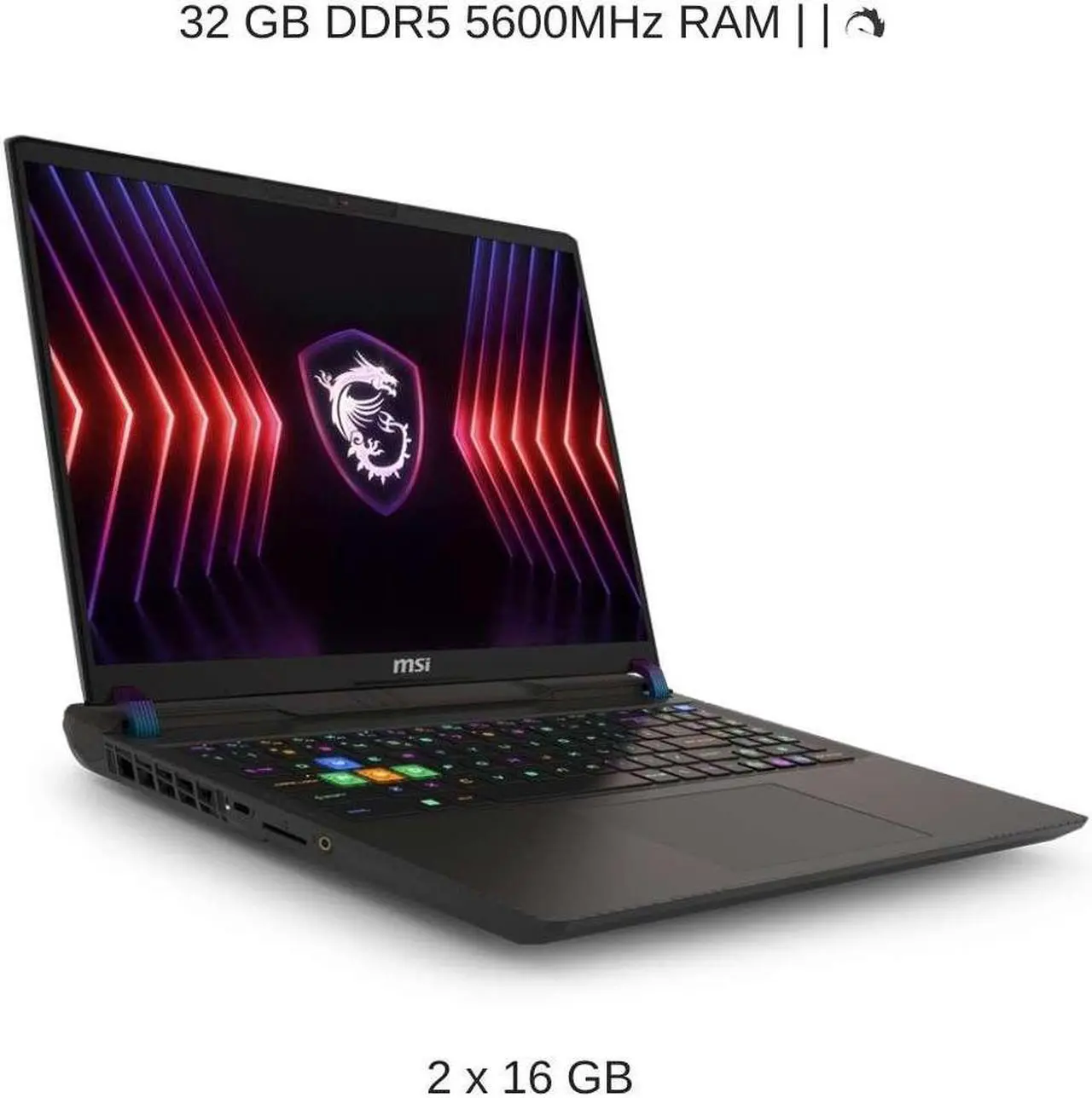 Alt view image 4 of 7 - [2024] HIDevolution MSI Vector 16 HX A14VHG 16" QHD+ 240Hz, 1.6 GHz i9-14900HX, RTX 4080, 32 GB DDR5 RAM, 2 TB PCIe SSD, Windows 11 Pro