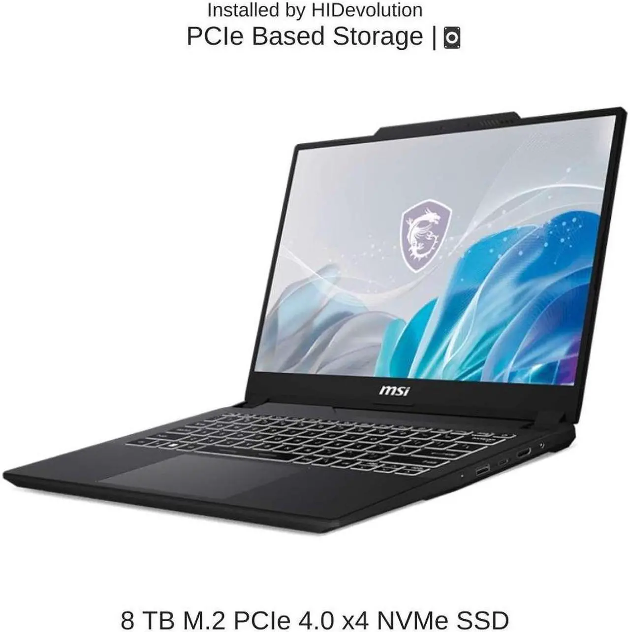 Alt view image 5 of 7 - [2024] HIDevolution MSI Creator M14 A13VF 14" 2.8K, 2.4 GHz i7-13620H, RTX 4060, 32 GB DDR5 RAM, 8 TB PCIe SSD, Windows 11 Pro