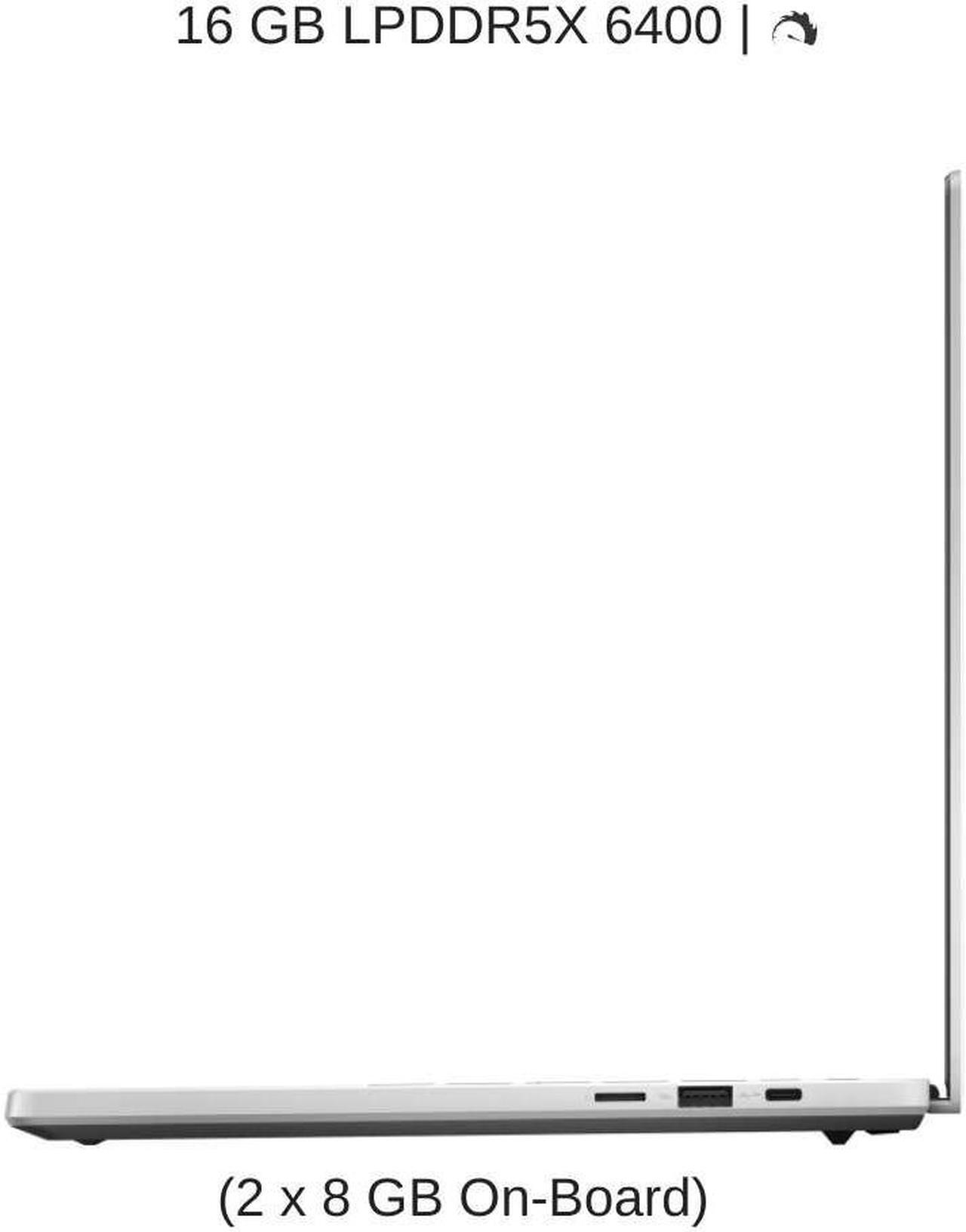 Alt view image 4 of 7 - [2024]  ASUS ROG Zephyrus G14 GA403UV [White] 14" 3K OLED 120Hz, 4.0 GHz Ryzen 9 8945HS, RTX 4060, 16 GB LPDDR5X RAM, 2 TB PCIe SSD, Windows 11 Home