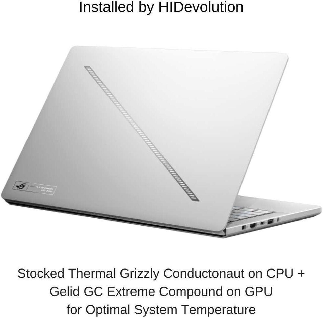 Alt view image 2 of 7 - [2024] HIDevolution ASUS ROG Zephyrus G14 GA403UI [White] 14" 3K OLED 120Hz, 4.0 GHz Ryzen 9 8945HS, RTX 4070, 32 GB LPDDR5X RAM, 4 TB PCIe SSD, Windows 11 Pro