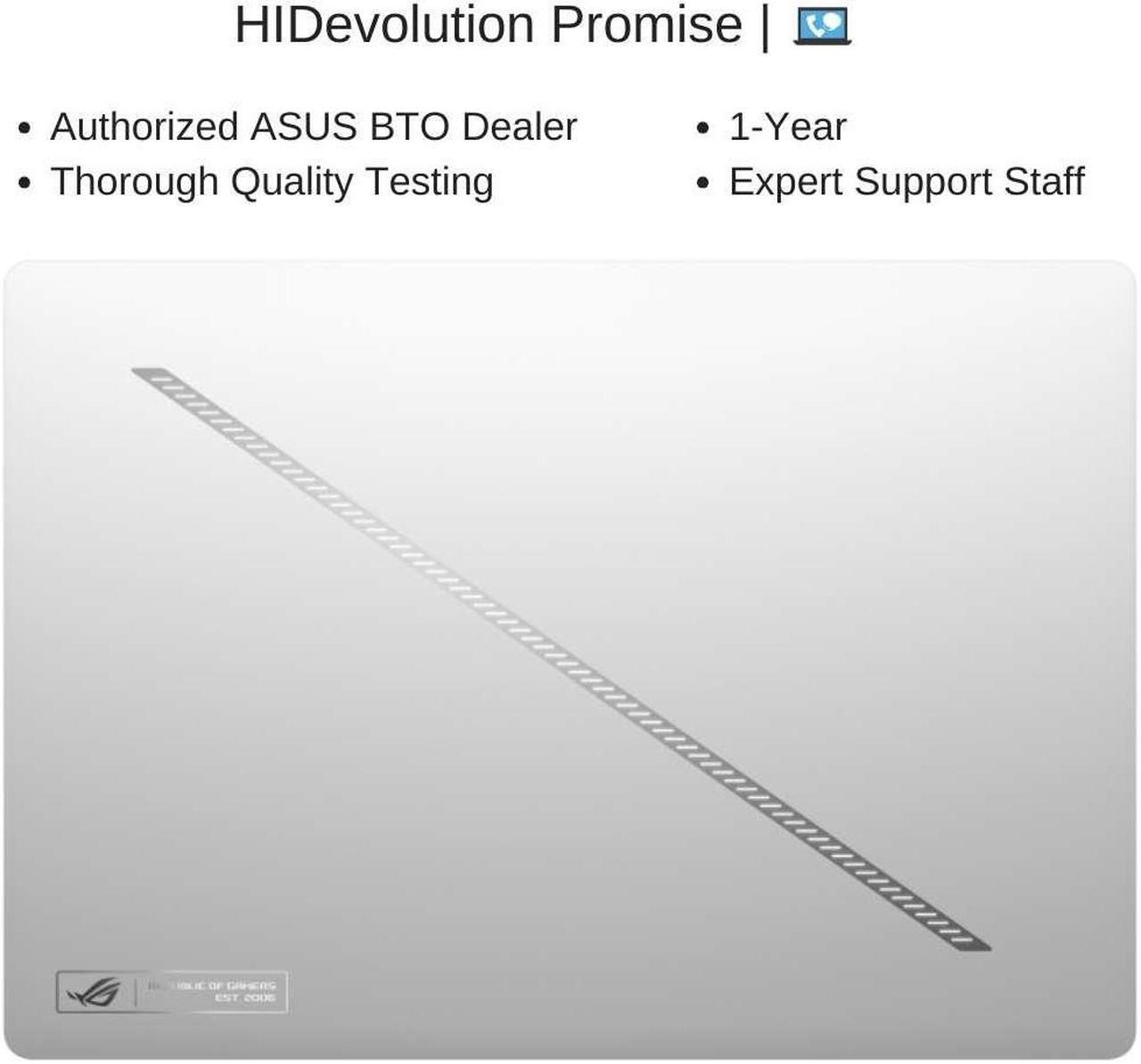 Alt view image 7 of 7 - [2024] HIDevolution ASUS ROG Zephyrus G14 GA403UI [White] 14" 3K OLED 120Hz, 4.0 GHz Ryzen 9 8945HS, RTX 4070, 32 GB LPDDR5X RAM, 4 TB PCIe SSD, Windows 11 Pro
