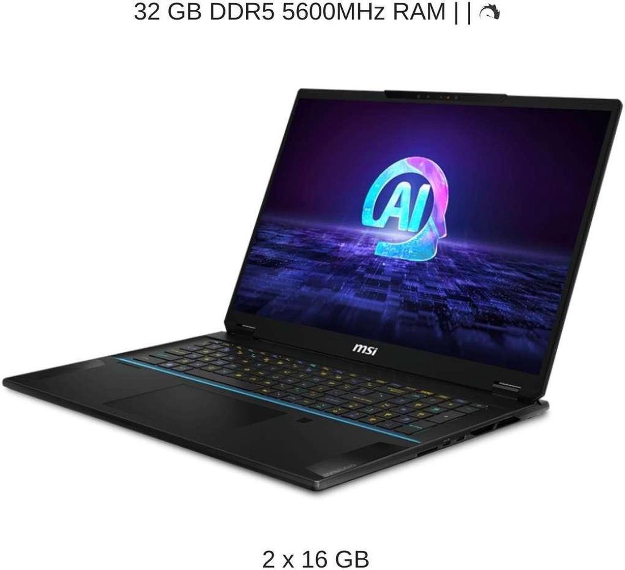 Alt view image 4 of 7 - [2024] HIDevolution MSI Stealth 18 AI Studio A1VHG 18" UHD+ 120Hz, 3.8 GHz  Ultra 9-185H, RTX 4080, 32 GB DDR5 RAM, 2 TB PCIe SSD, Windows 11 Pro