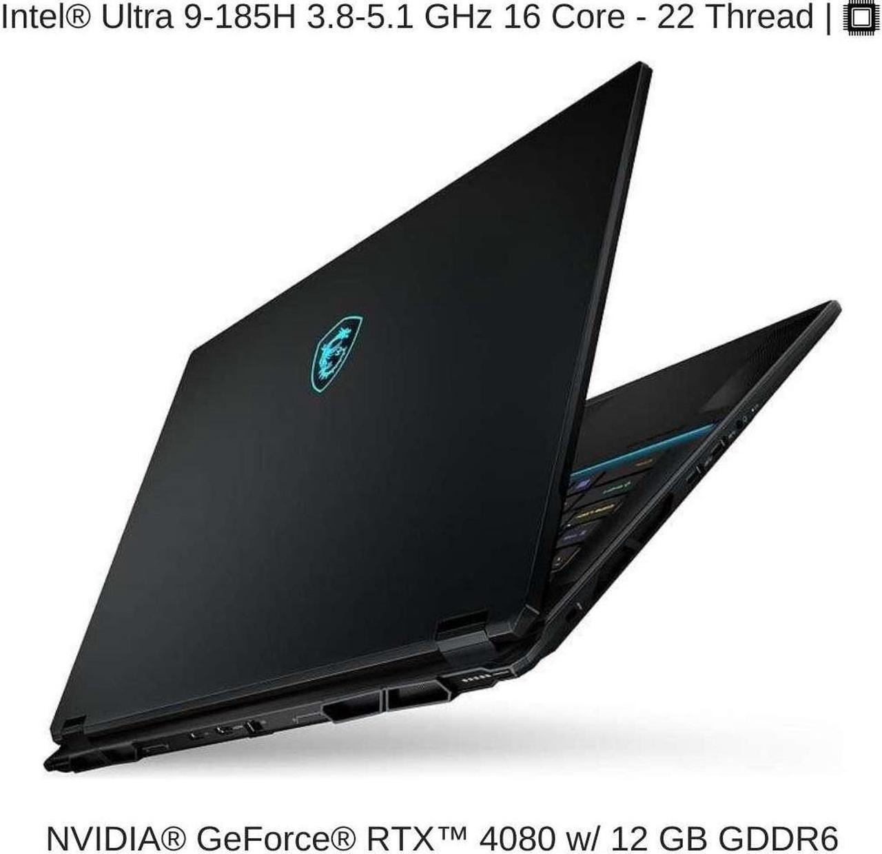 Alt view image 3 of 7 - [2024] HIDevolution MSI Stealth 18 AI Studio A1VHG 18" UHD+ 120Hz, 3.8 GHz  Ultra 9-185H, RTX 4080, 32 GB DDR5 RAM, 2 TB PCIe SSD, Windows 11 Pro