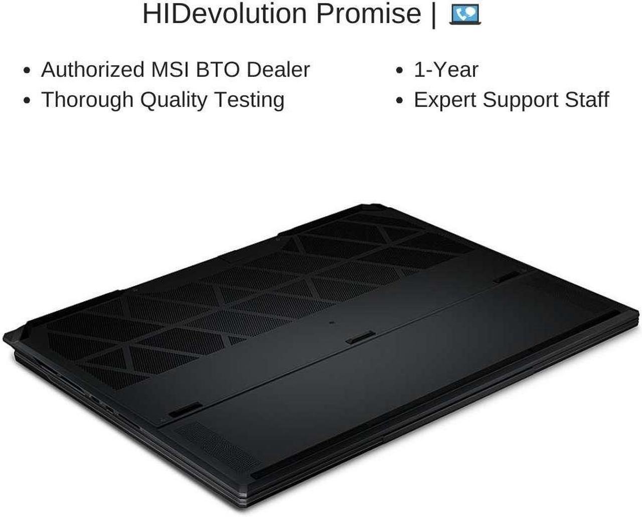 Alt view image 7 of 7 - [2024] HIDevolution MSI Stealth 18 AI Studio A1VHG 18" UHD+ 120Hz, 3.8 GHz  Ultra 9-185H, RTX 4080, 32 GB DDR5 RAM, 2 TB PCIe SSD, Windows 11 Pro