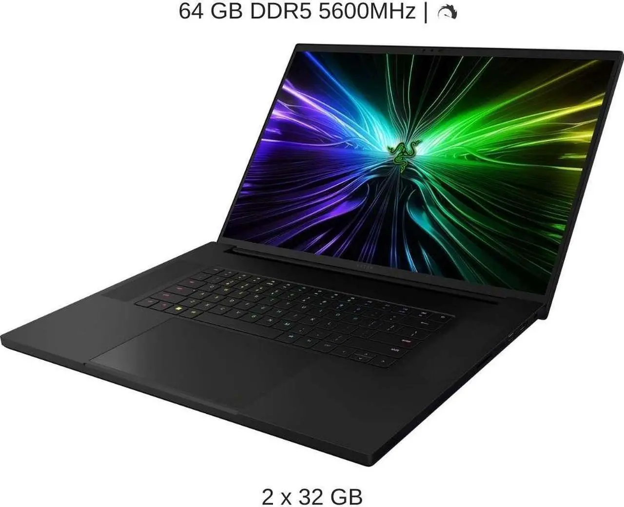 Alt view image 3 of 7 - Razer Blade 18 [2024] Black, 18" QHD+ 300Hz Mini-LED, 1.6 GHz i9-14900HX, RTX 4080, 64 GB DDR5 RAM, 4 TB PCIe SSD, Windows 11 Pro