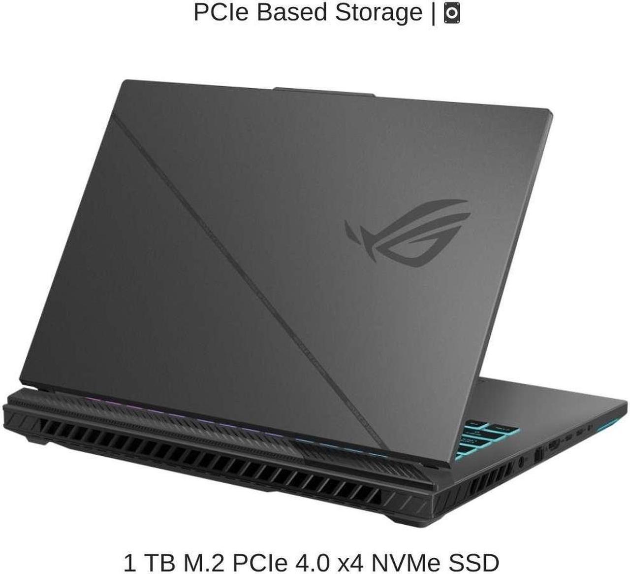Alt view image 5 of 7 - [2024]  ASUS ROG Strix G16 G614JVR 16" WQXGA 240Hz, 1.6 GHz i9-14900HX, RTX 4060, 16 GB DDR5 RAM, 1 TB PCIe SSD, Windows 11 Home