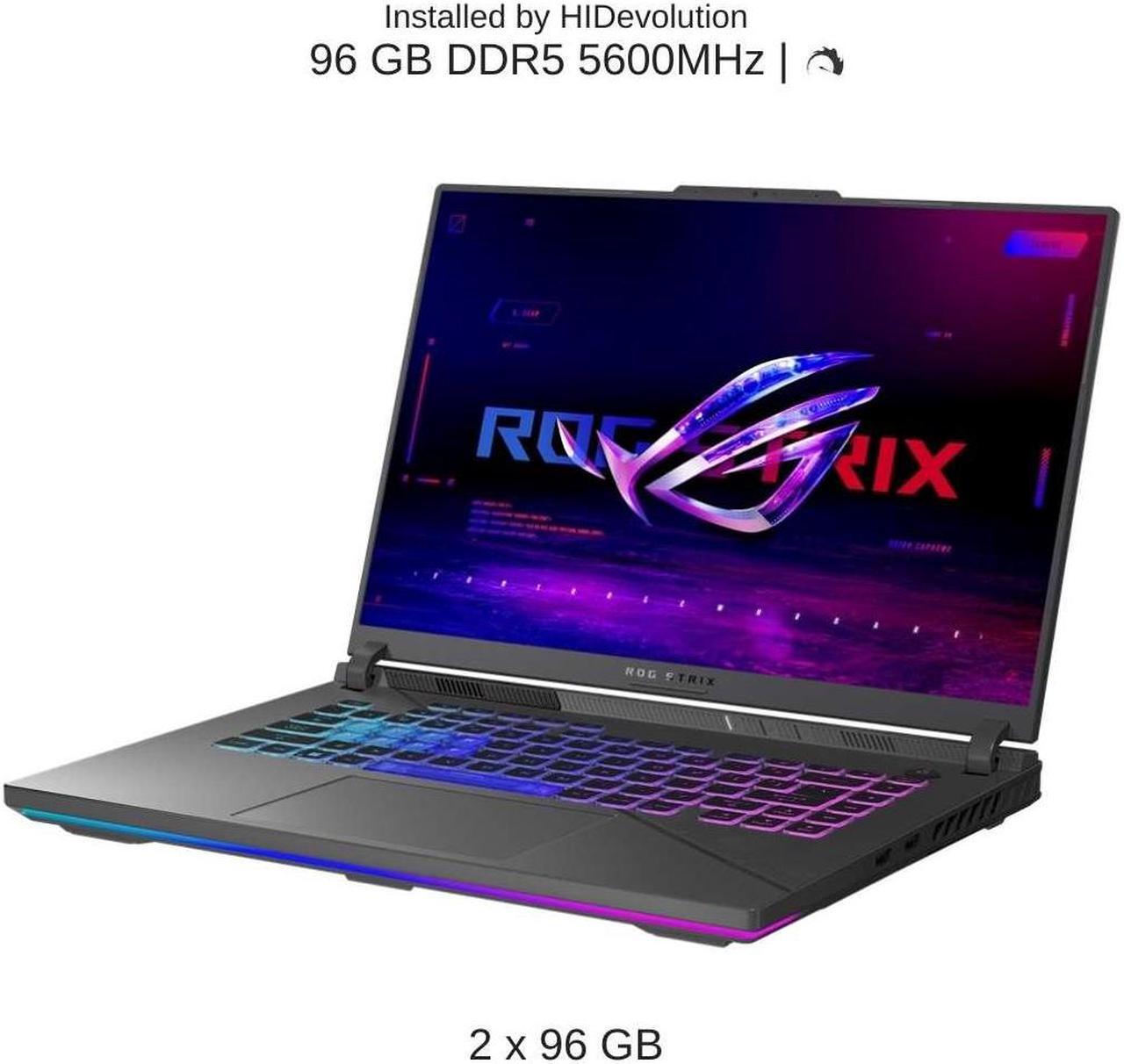 Alt view image 4 of 7 - [2024]  ASUS ROG Strix G16 G614JVR 16" WQXGA 240Hz, 1.6 GHz i9-14900HX, RTX 4060, 96 GB DDR5 RAM, 4 TB PCIe SSD, Windows 11 Home
