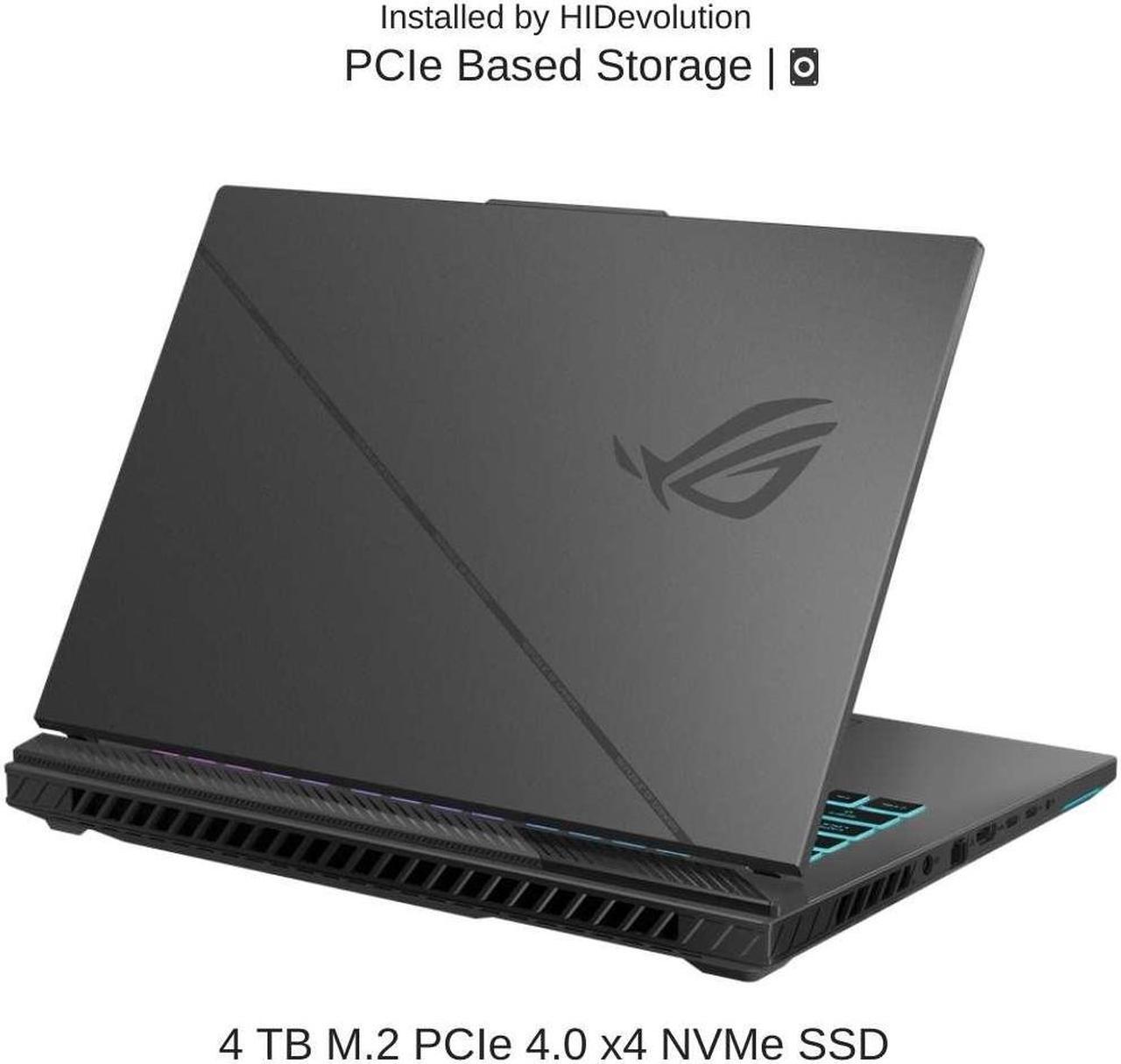 Alt view image 5 of 7 - [2024]  ASUS ROG Strix G16 G614JVR 16" WQXGA 240Hz, 1.6 GHz i9-14900HX, RTX 4060, 96 GB DDR5 RAM, 4 TB PCIe SSD, Windows 11 Home