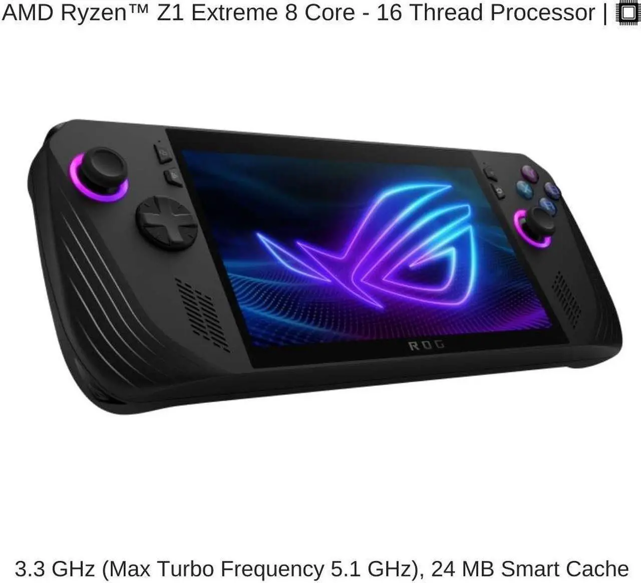 Alt view image 2 of 6 - [2024] HIDevolution ASUS ROG Ally X RC72LA 7" FHD 120Hz, 3.3 GHz Ryzen Z1 Extreme, AMD Radeon, 24 GB LPDDR5 RAM, 8 TB PCIe SSD, Windows 11 Pro