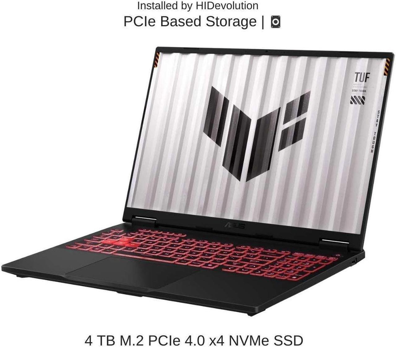Alt view image 5 of 7 - [2024] HIDevolution ASUS TUF Gaming A16 FA608WV 16" 2.5K WQXGA 165Hz, 2.0 GHz Ryzen AI 9 HX 370, RTX 4060, 16 GB LPDDR5X RAM, 4 TB PCIe SSD, Windows 11 Pro