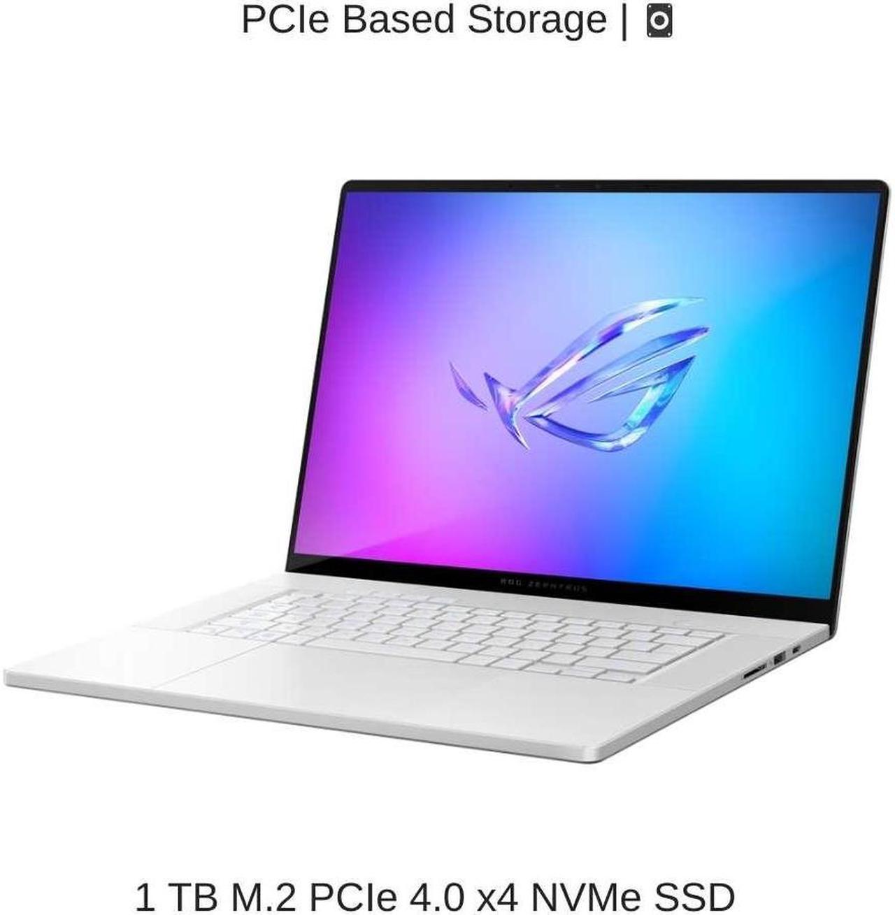 Alt view image 5 of 7 - [2024] HIDevolution ASUS ROG Zephyrus G16 GA605WV [White] 16" WQXGA OLED 240Hz, 2.0 GHz Ryzen AI 9 HX 370, RTX 4060, 32 GB LPDDR5X RAM, 1 TB PCIe SSD, Windows 11 Pro
