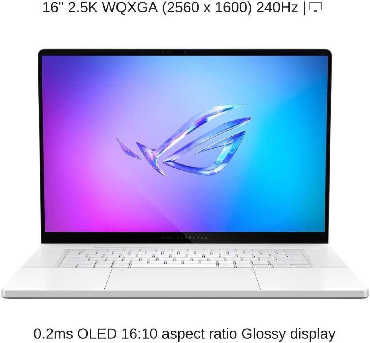 Alt view image 6 of 7 - [2024] HIDevolution ASUS ROG Zephyrus G16 GA605WV [White] 16" WQXGA OLED 240Hz, 2.0 GHz Ryzen AI 9 HX 370, RTX 4060, 32 GB LPDDR5X RAM, 2 TB PCIe SSD, Windows 11 Pro