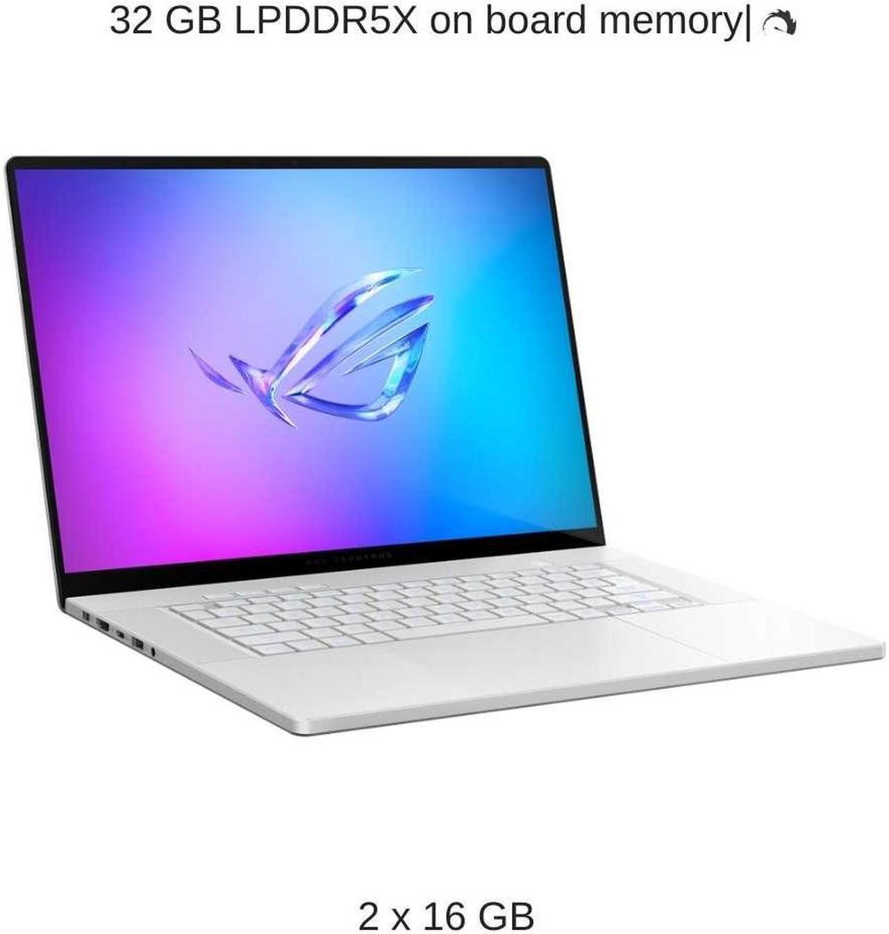 Alt view image 4 of 7 - [2024] HIDevolution ASUS ROG Zephyrus G16 GA605WV [White] 16" WQXGA OLED 240Hz, 2.0 GHz Ryzen AI 9 HX 370, RTX 4060, 32 GB LPDDR5X RAM, 2 TB PCIe SSD, Windows 11 Pro