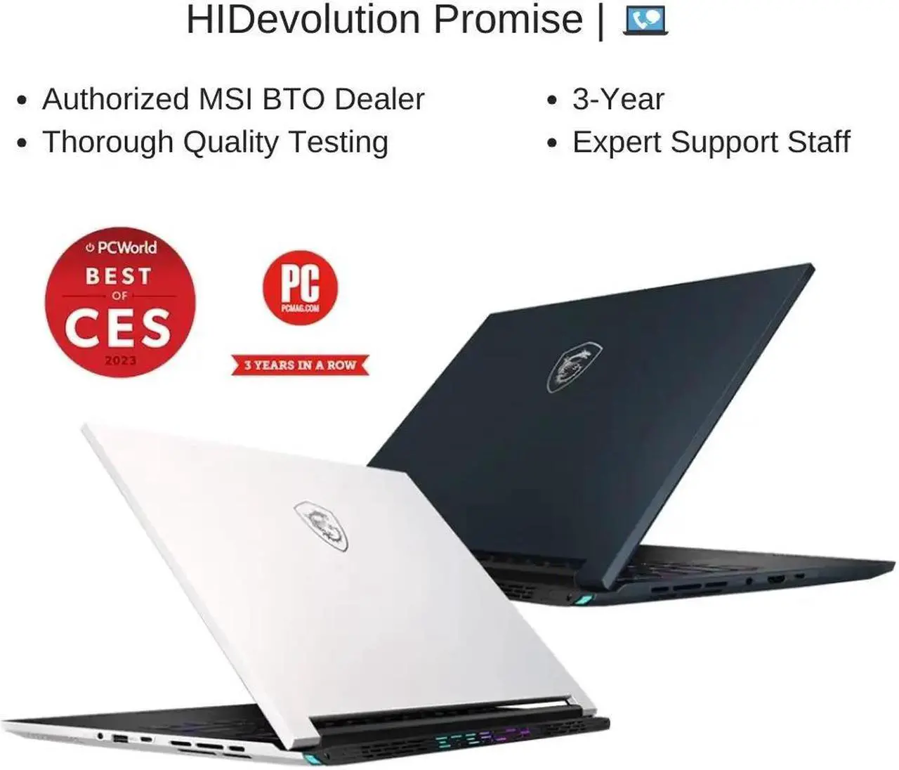 Alt view image 7 of 7 - [2024] HIDevolution MSI Stealth 14Studio A13VF [Star Blue] 14" FHD+ 165Hz, 2.4 GHz i7-13620H, RTX 4060, 96 GB DDR5 RAM, 1 TB PCIe SSD, Windows 11 Pro