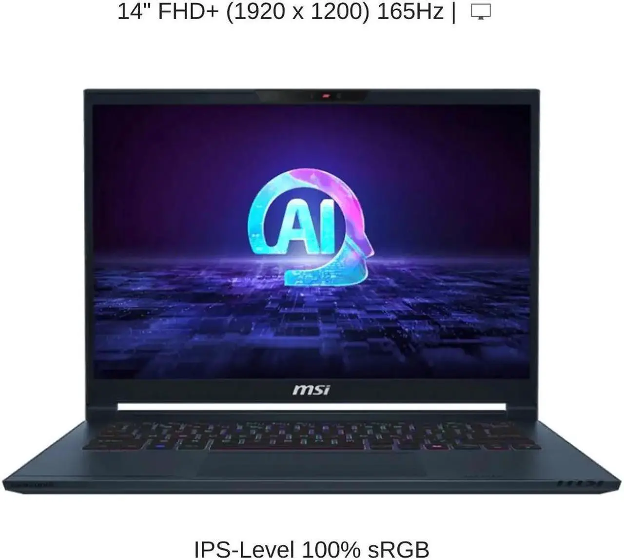 Alt view image 6 of 7 - [2024] HIDevolution MSI Stealth 14 AI Studio A1VFG 14" FHD+ 165Hz, 1.8 GHz Ultra 9-185H, RTX 4060, 96 GB DDR5 RAM, 4 TB PCIe SSD, Windows 11 Pro