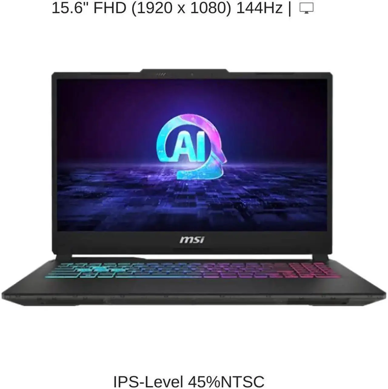 Alt view image 6 of 7 - [2024] HIDevolution MSI Cyborg 15 AI A1VFK 15.6" FHD 144Hz, 1.4 GHz Ultra 7-155H, RTX 4060, 32 GB DDR5 RAM, 2 TB PCIe SSD, Windows 11 Pro