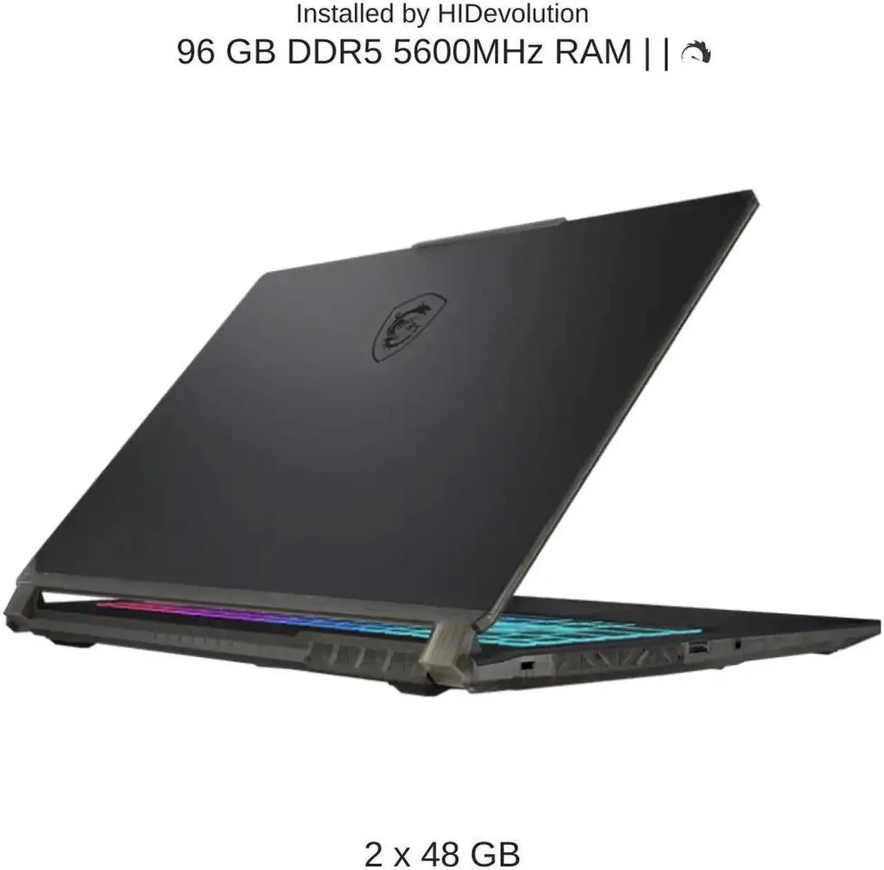 Alt view image 4 of 7 - [2024] HIDevolution MSI Cyborg 15 AI A1VFK 15.6" FHD 144Hz, 1.4 GHz Ultra 7-155H, RTX 4060, 96 GB DDR5 RAM, 1 TB PCIe SSD, Windows 11 Pro
