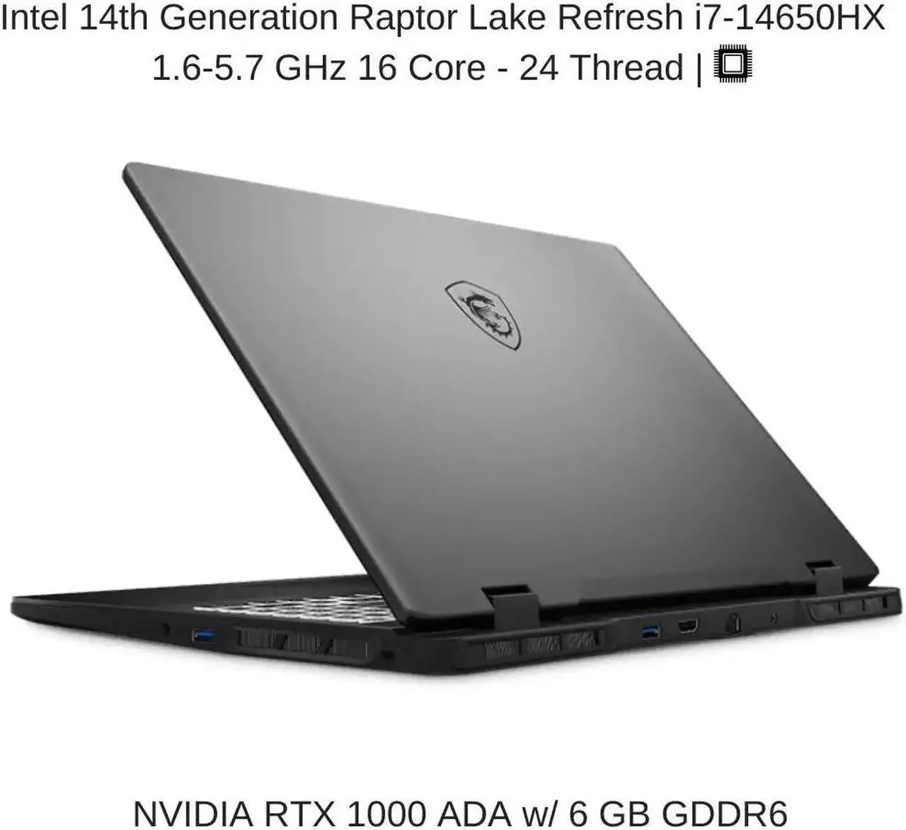 Alt view image 3 of 6 - [2024] HIDevolution MSI CreatorPro M16 HX C14VIG 16" FHD+, 1.6 GHz i7-14650HX, RTX 1000 ADA, 128 GB DDR5 RAM, 2 TB PCIe SSD, Windows 11 Pro