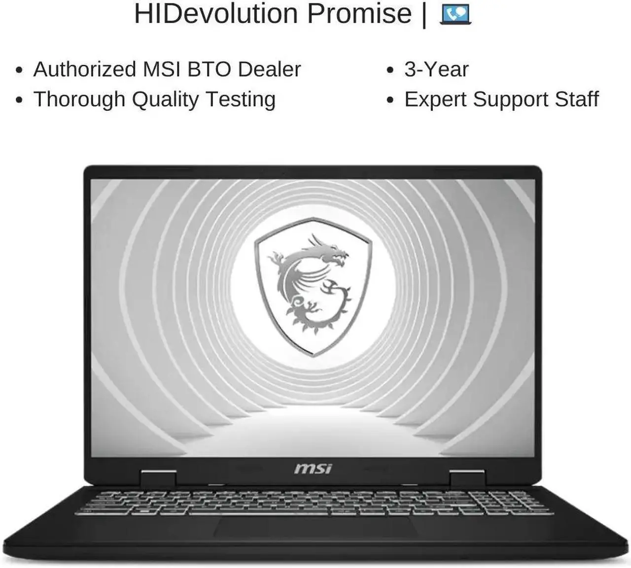 Alt view image 7 of 7 - [2024] HIDevolution MSI CreatorPro M16 HX C14VKG 16" FHD+, 1.6 GHz i7-14650HX, RTX 3000 ADA, 32 GB DDR5 RAM, 2 TB PCIe SSD, Windows 11 Pro