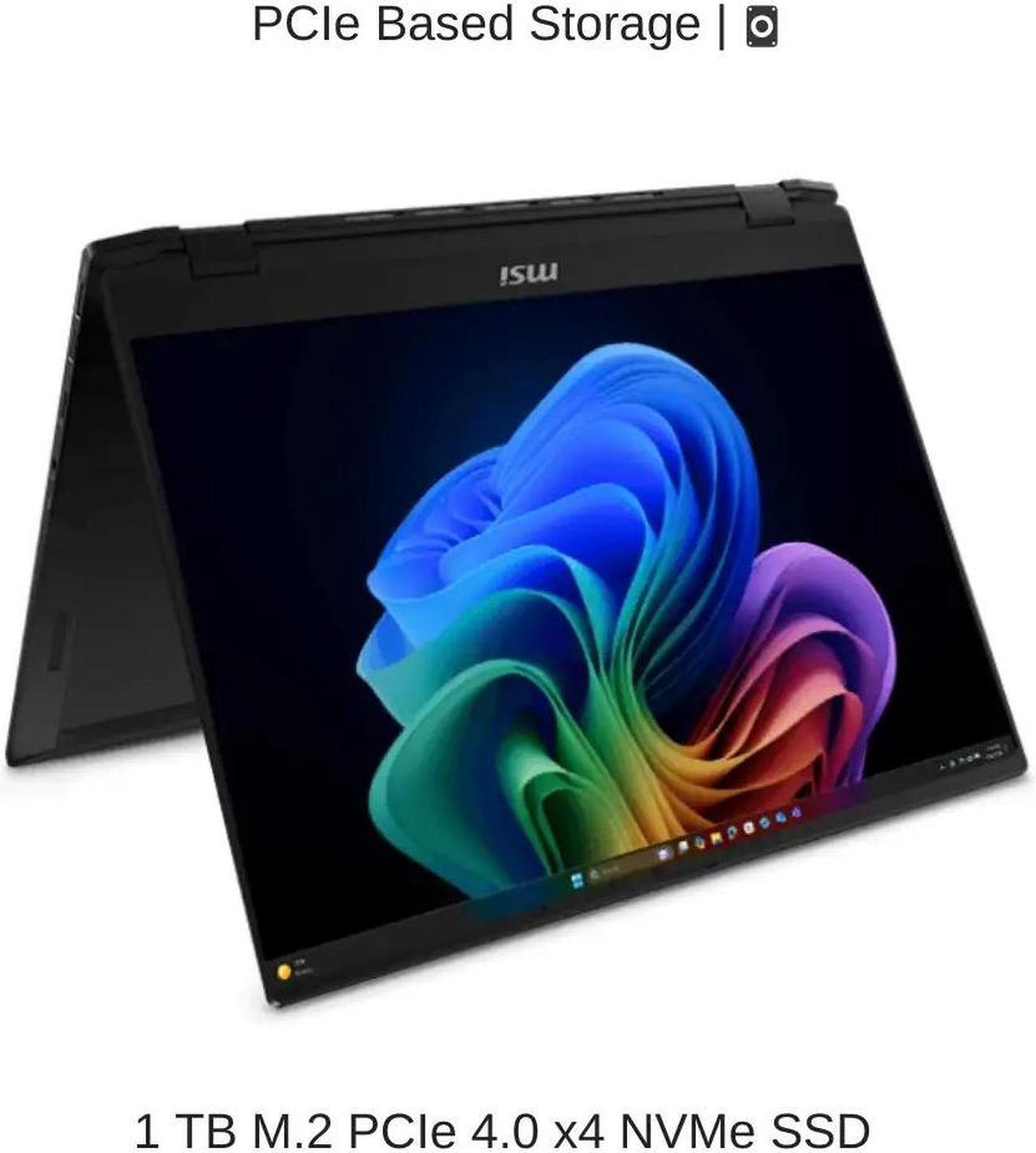 Alt view image 5 of 7 - [2024] HIDevolution MSI Summit A16 AI+ A3HMTG [Black] 16" QHD+ 165Hz Touch, 1.4 GHz Ultra 7-155H, RTX 4060, 32 GB LPDDR5X, 1 TB PCIe SSD, Windows 11 Home