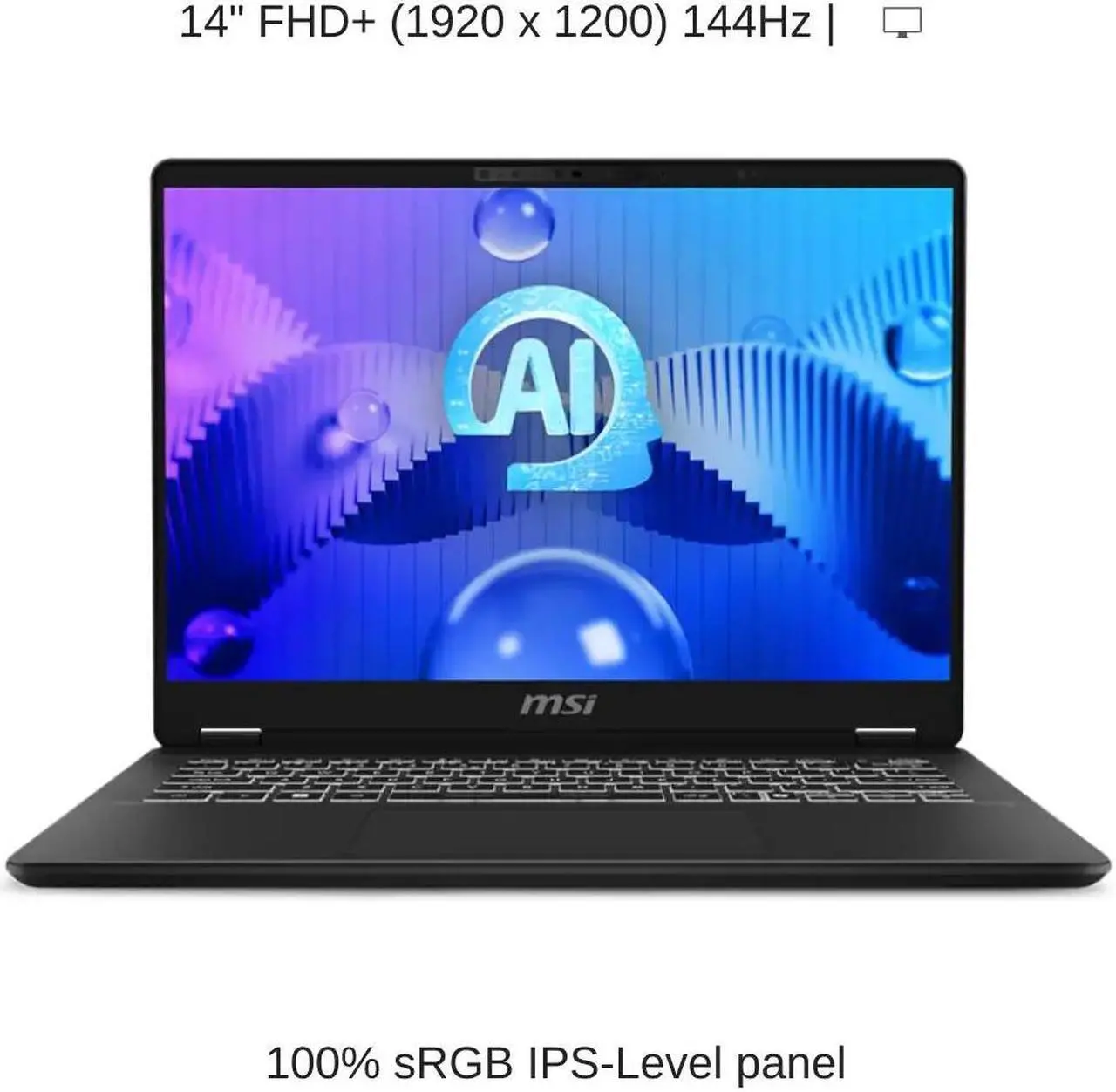 Alt view image 6 of 7 - [2024] HIDevolution MSI Prestige 14 AI Evo C1MG [Gray] 14" FHD+ 144Hz, 1.8 GHz Ultra 9-185H, Intel Arc, 96 GB DDR5, 8 TB PCIe SSD, Windows 11 Pro