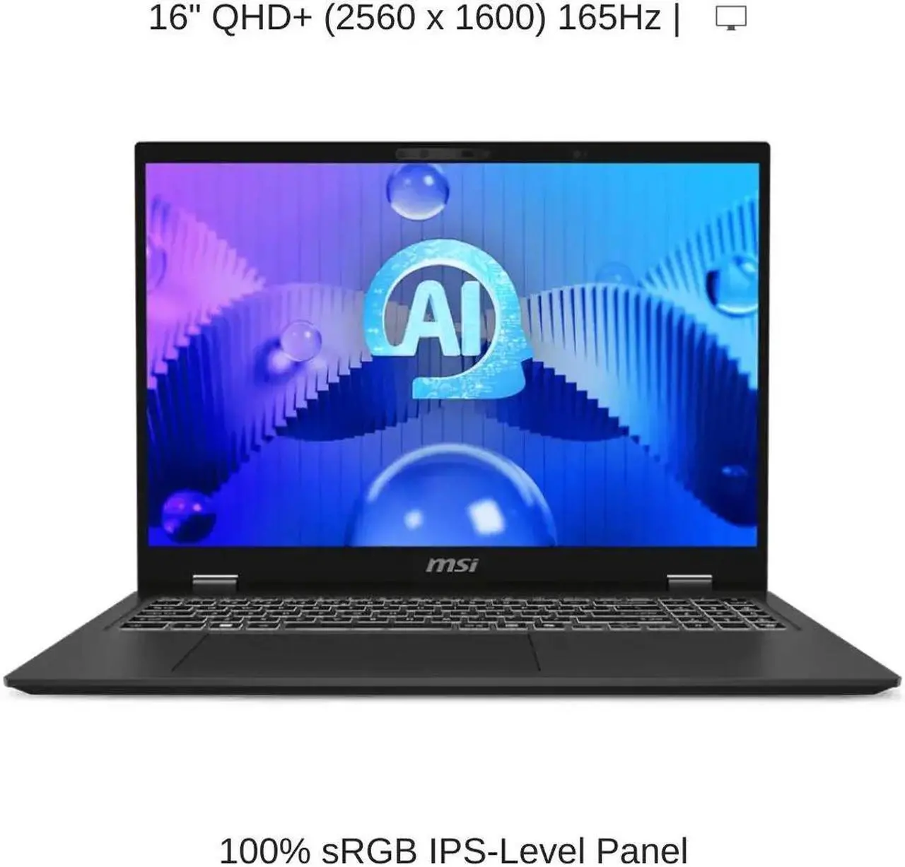 Alt view image 6 of 7 - [2024] HIDevolution MSI Prestige 16 AI Studio B1VGG [Gray] 16" QHD+, 1.4 GHz Ultra 7-155H, RTX 4070, 32 GB LPDDR5, 2 TB PCIe SSD, Windows 11 Pro