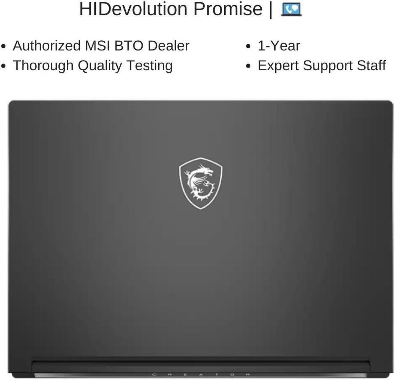 Alt view image 7 of 7 - [2024] HIDevolution MSI Creator A16 AI+ A3HVGG 16" QHD+ 240Hz OLED, 2.0 GHz Ryzen AI 9 365, RTX 4070, 32 GB LPDDR5x RAM, 4 TB PCIe SSD, Windows 11 Pro