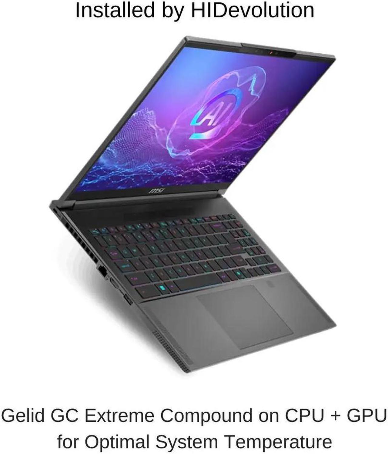 Alt view image 2 of 7 - [2024] HIDevolution MSI Creator A16 AI+ A3HVGG 16" QHD+ 240Hz OLED, 2.0 GHz Ryzen AI 9 365, RTX 4070, 32 GB LPDDR5x RAM, 4 TB PCIe SSD, Windows 11 Pro