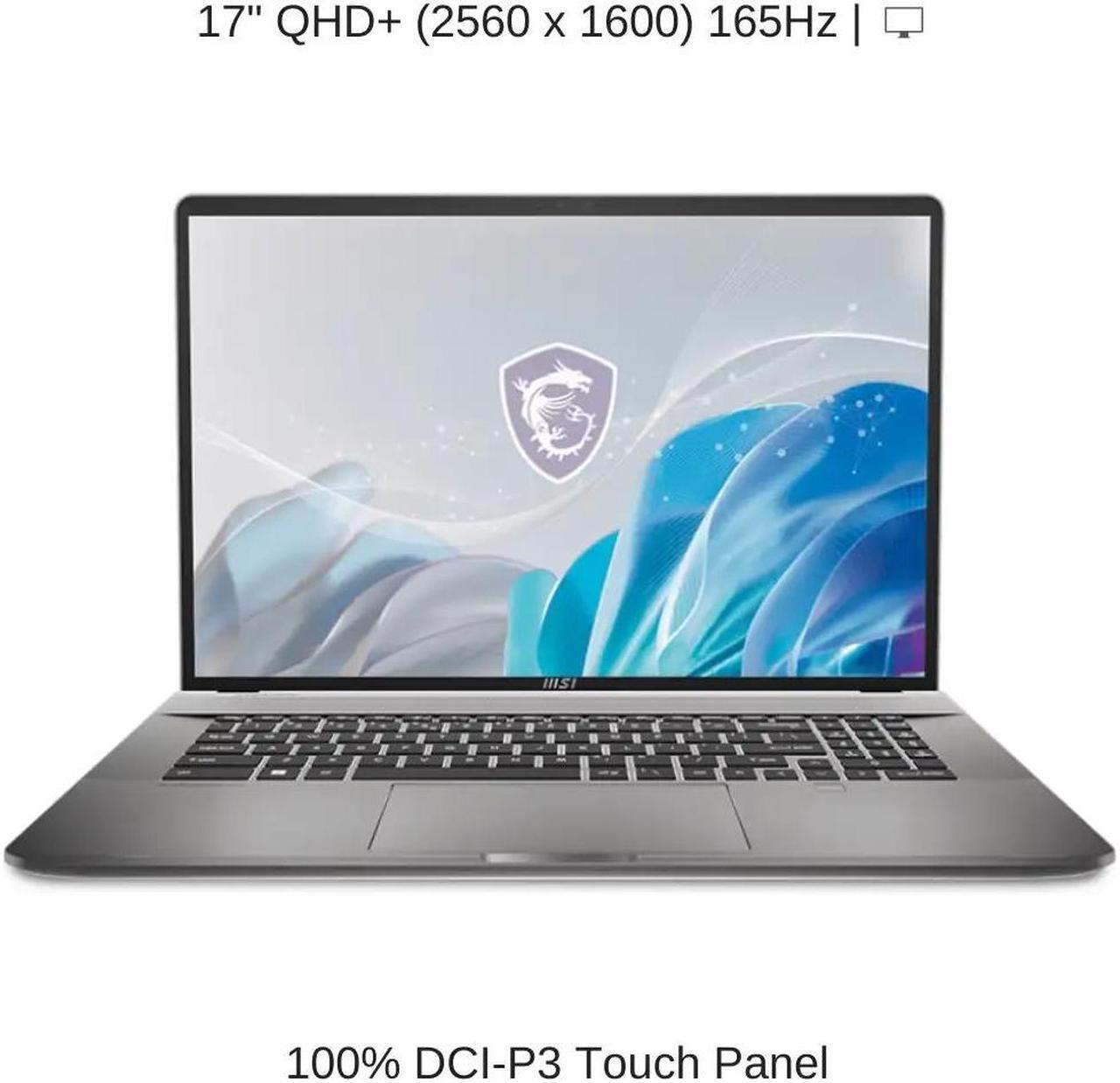Alt view image 5 of 6 - [2024] HIDevolution MSI Creator Z17 HX Studio A14VGT 17" QHD+ 165Hz Touch, 1.6 GHz i9-14900HX, RTX 4070, 128 GB DDR5 RAM, 2 TB PCIe SSD, Windows 11 Pro