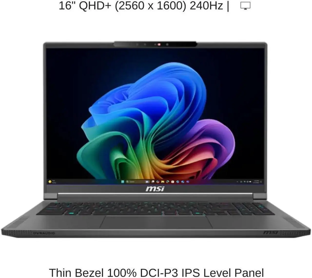 Alt view image 6 of 7 - [2024] HIDevolution MSI Creator A16 AI+ A3HVGG 16" QHD+ 240Hz, 2.0 GHz Ryzen AI 9 365, RTX 4060, 32 GB LPDDR5x RAM, 4 TB PCIe SSD, Windows 11 Home