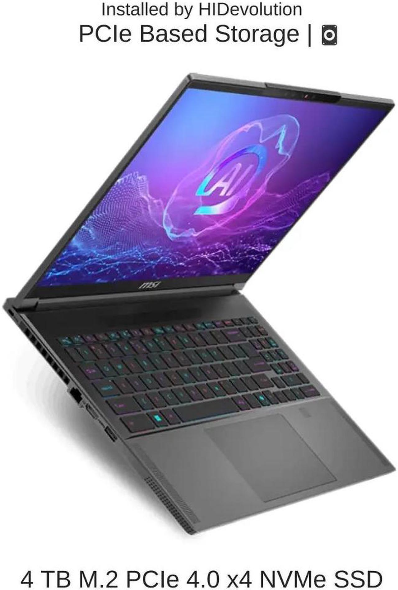 Alt view image 5 of 7 - [2024] HIDevolution MSI Creator A16 AI+ A3HVGG 16" QHD+ 240Hz OLED, 2.0 GHz Ryzen AI 9 365, RTX 4070, 32 GB LPDDR5x RAM, 4 TB PCIe SSD, Windows 11 Pro