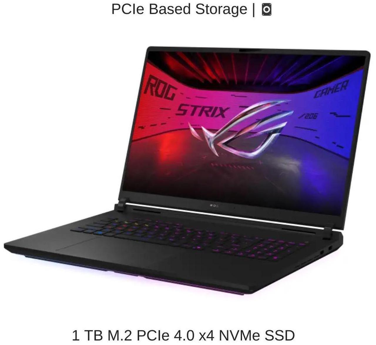 Alt view image 5 of 7 - [2025] HIDevolution ASUS ROG Strix SCAR 18 G835LR 18" WQXGA 240Hz Mini LED, 2.1 GHz Ultra 9-275HX, RTX 5070TI, 32 GB DDR5 RAM, 1 TB PCIe SSD, Windows 11 Pro