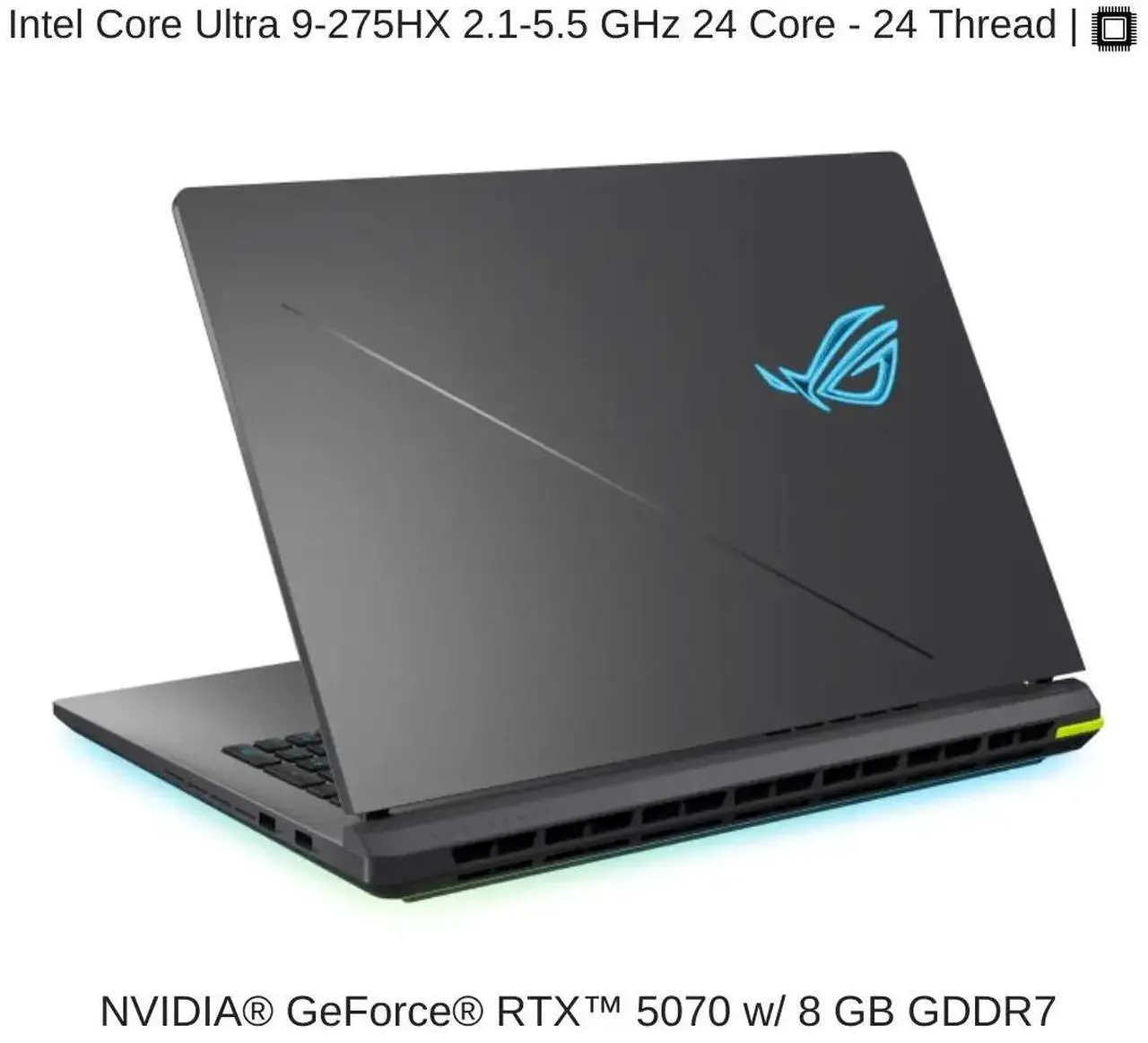 Alt view image 3 of 7 - [2025] HIDevolution ASUS ROG Strix G18 G815LP 18" WQXGA 240Hz IPS-Level, 2.1 GHz Ultra 9-275HX, RTX 5070, 32 GB DDR5 RAM, 2 TB PCIe SSD, Windows 11 Pro