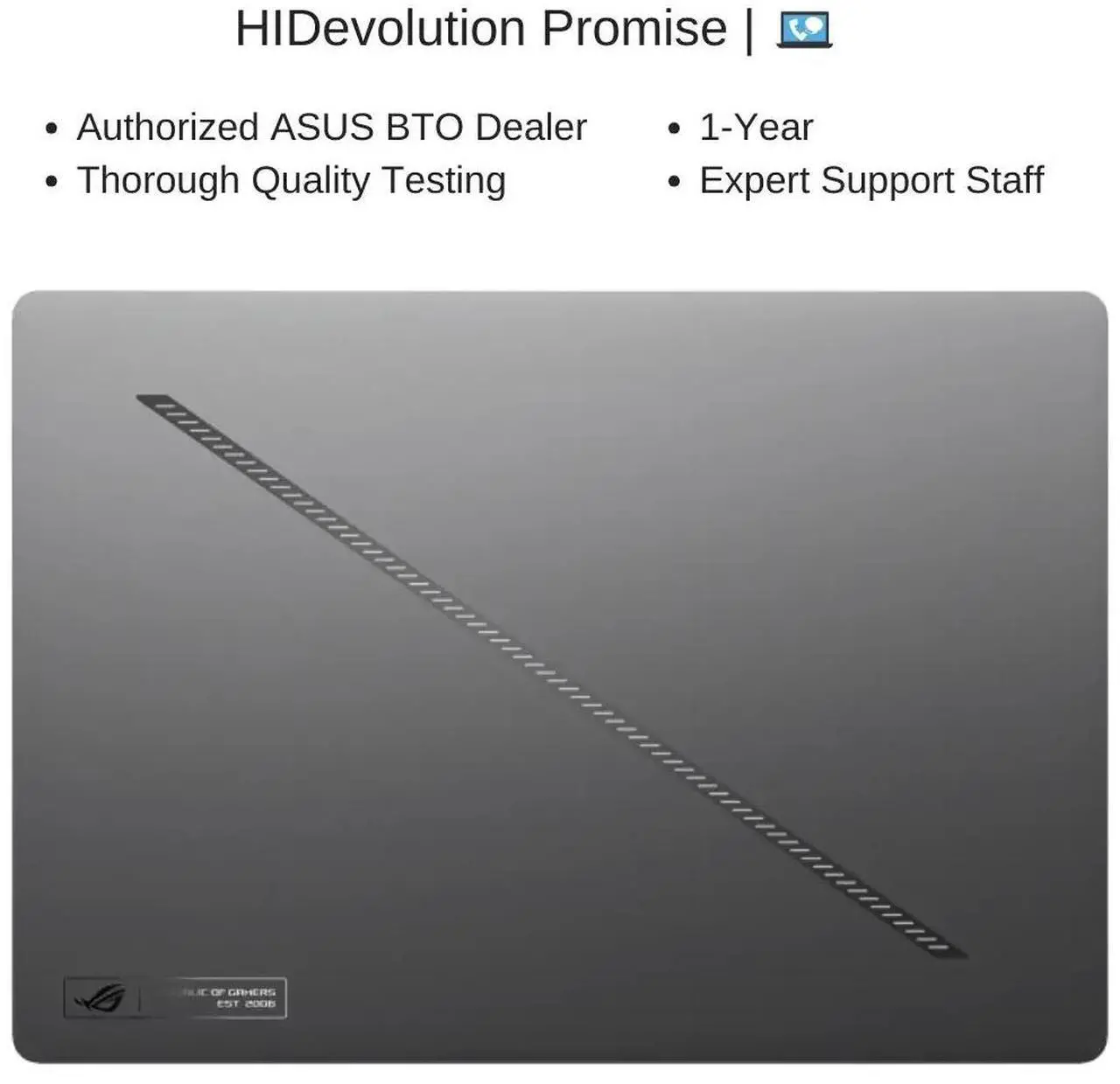 Alt view image 7 of 7 - [2025] HIDevolution ASUS ROG Zephyrus G14 GA403UP [Grey] 14" 3K 120Hz OLED, 4.0 GHz Ryzen 9 270, RTX 5070, 32GB LPDDR5X RAM, 2 TB PCIe SSD, Windows 11 Home