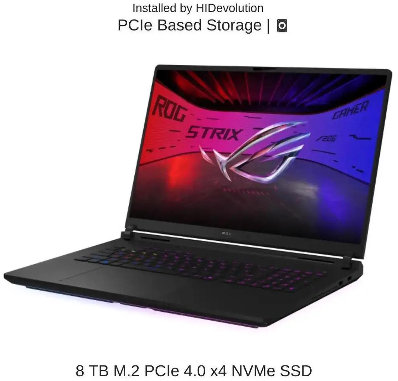 Alt view image 5 of 7 - [2025] HIDevolution ASUS ROG Strix SCAR 18 G835LR 18" WQXGA 240Hz Mini LED, 2.1 GHz Ultra 9-275HX, RTX 5070TI, 96 GB DDR5 RAM, 8 TB PCIe SSD, Windows 11 Pro